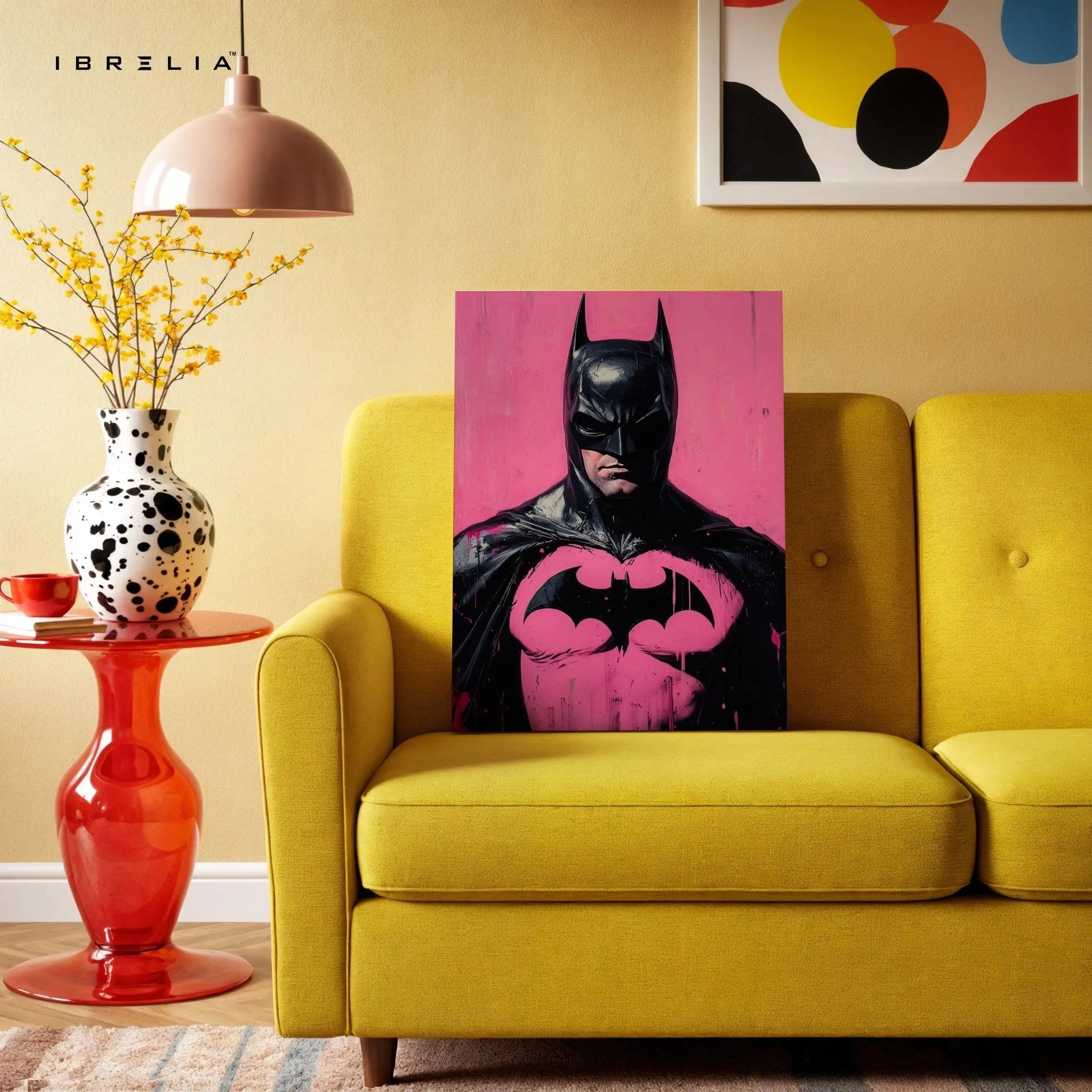 Pink Batman Wall Frame | 4K Ultra Wrap Frame Wall Art in Pakistan | IBRELIA™ - IBRELIA