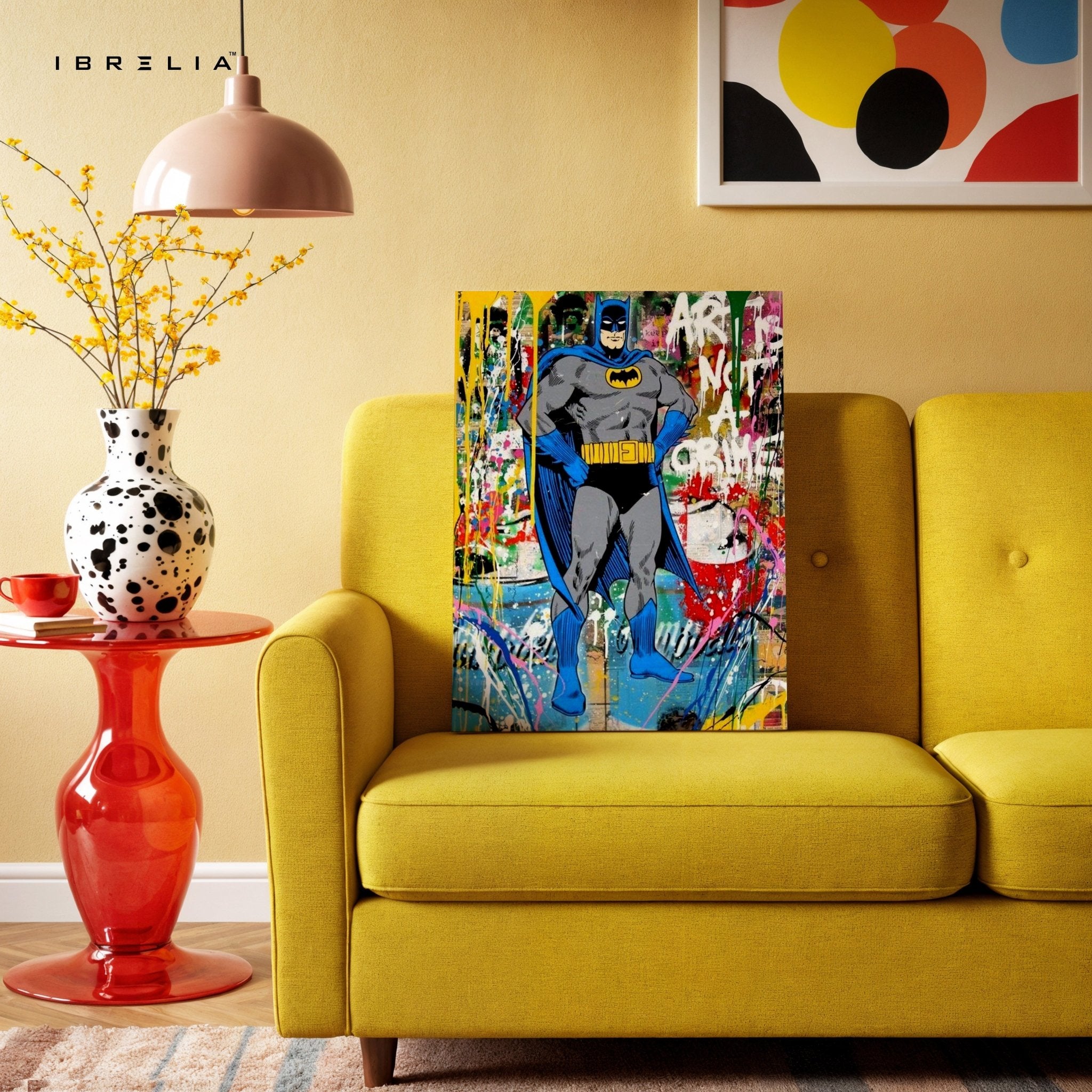 Batman Graffiti Wall Frame | 4K Ultra Wrap Frame Wall Art in Pakistan | IBRELIA™ - IBRELIA