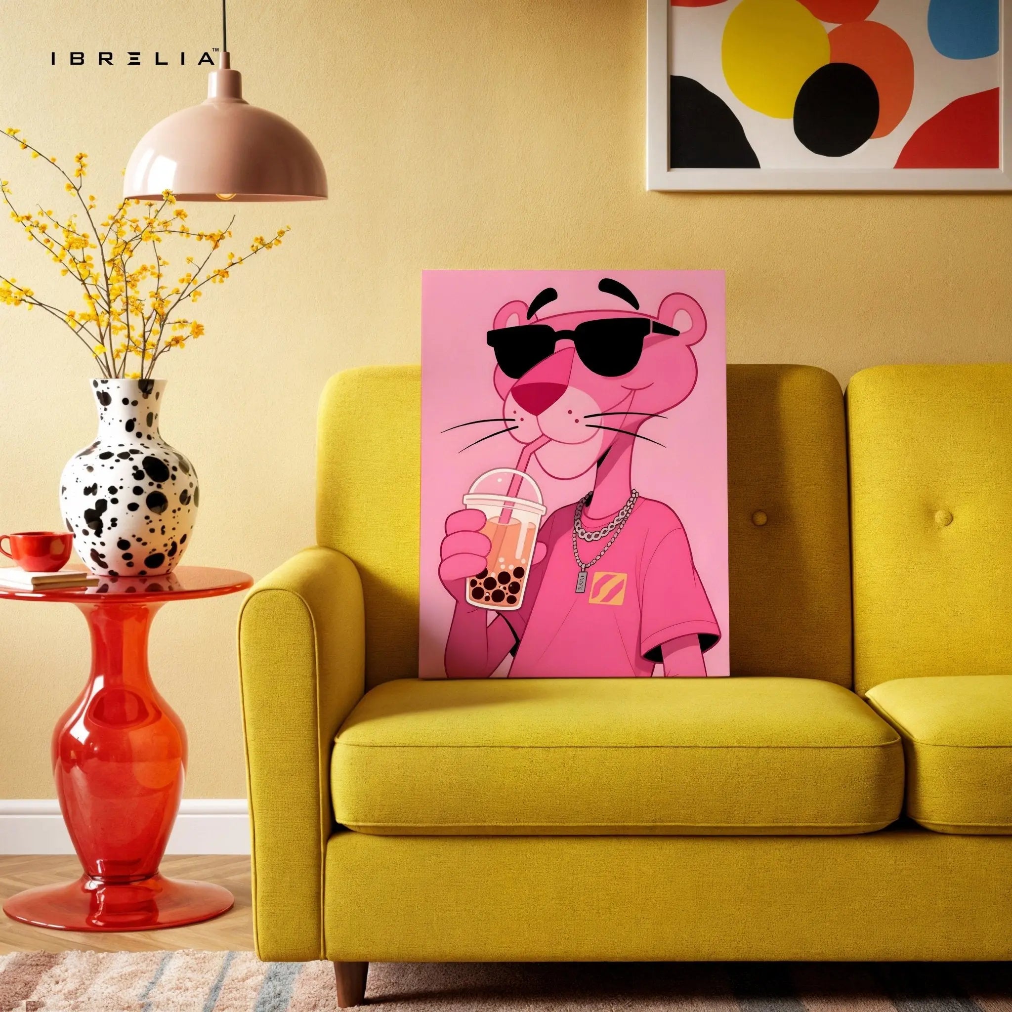Pink Panther Boba Wall Frame | 4K Ultra Wrap Frame Wall Art in Pakistan | IBRELIA™ - IBRELIA