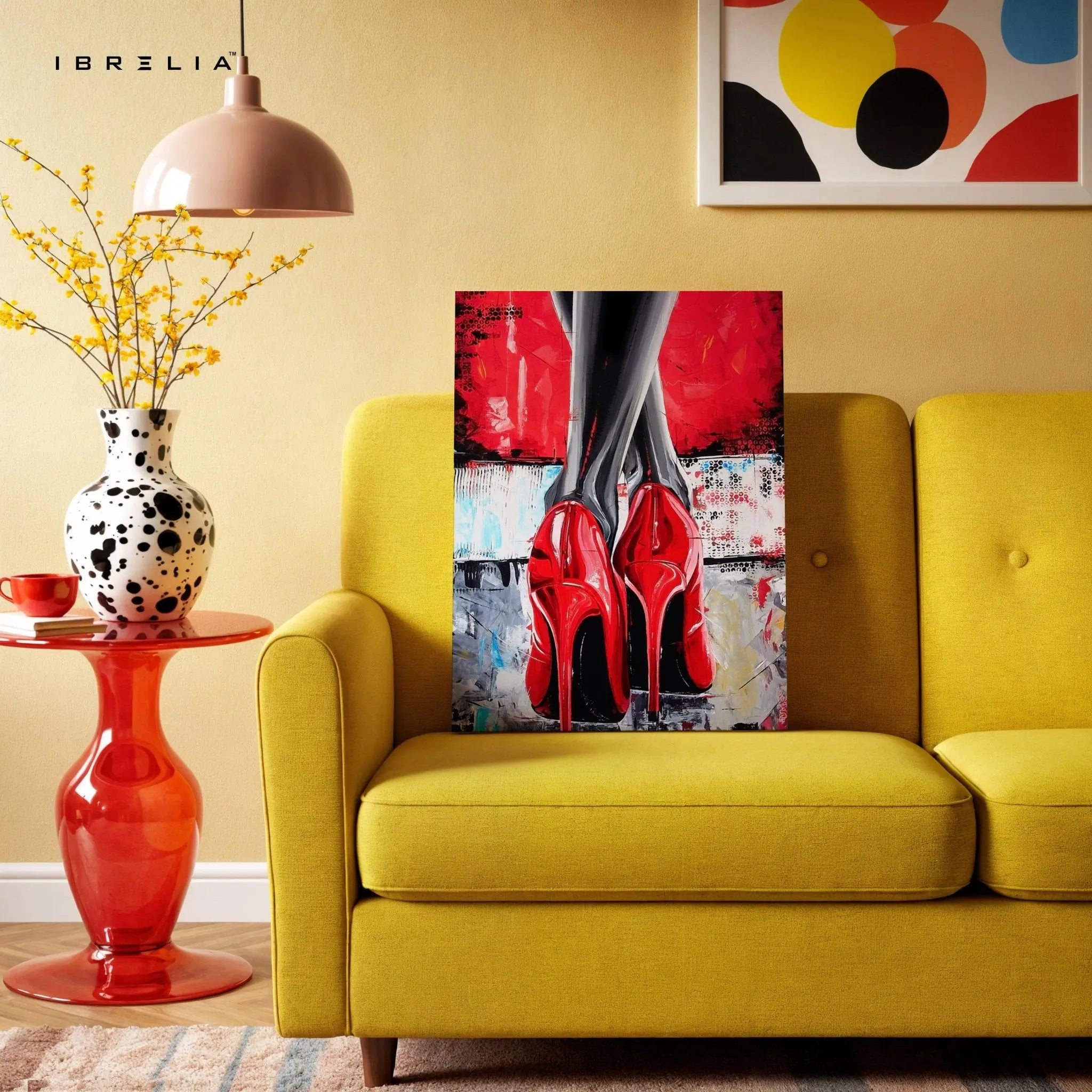 Red Stilettos Wall Frame | 4K Ultra Wrap Frame Wall Art in Pakistan | IBRELIA™ - IBRELIA
