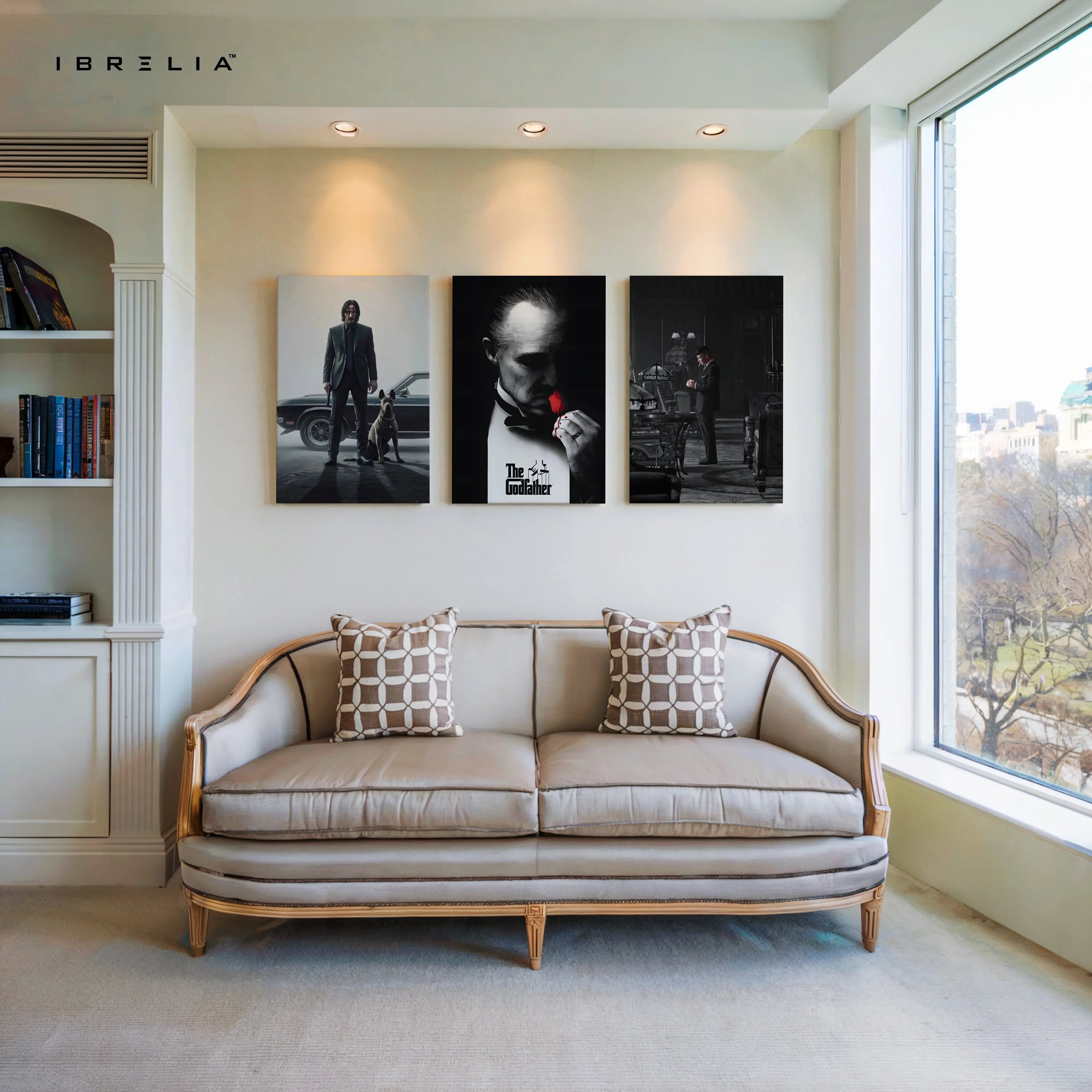 Mafia Legends Cinematic Icons 3 Panel 4K Ultra HD Wall Art in Pakistan | IBRELIA™ IBRELIA