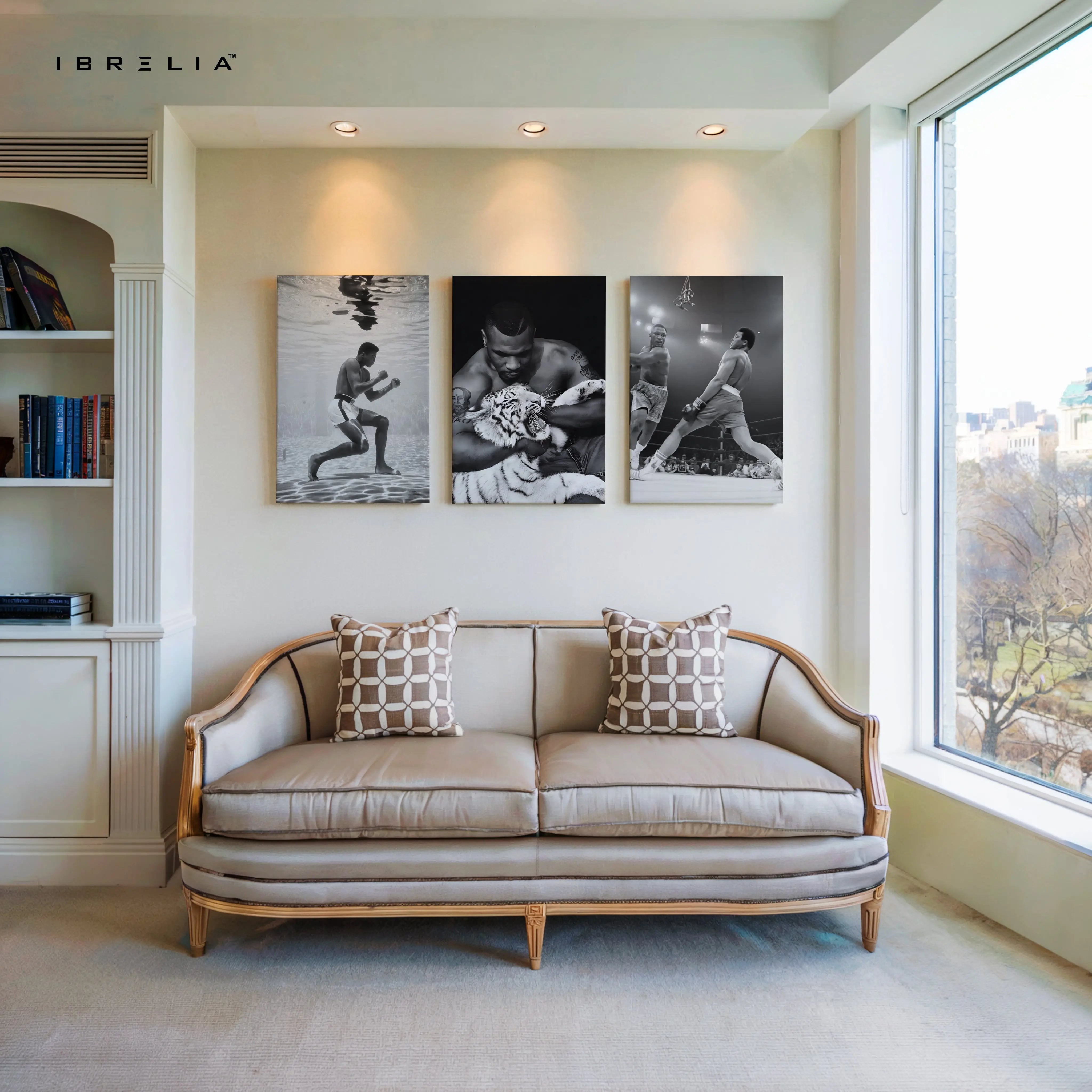 Muhammad Ali Legendary Boxing Moments 3 Panel 4K Ultra HD Wall Art in Pakistan | IBRELIA™ IBRELIA