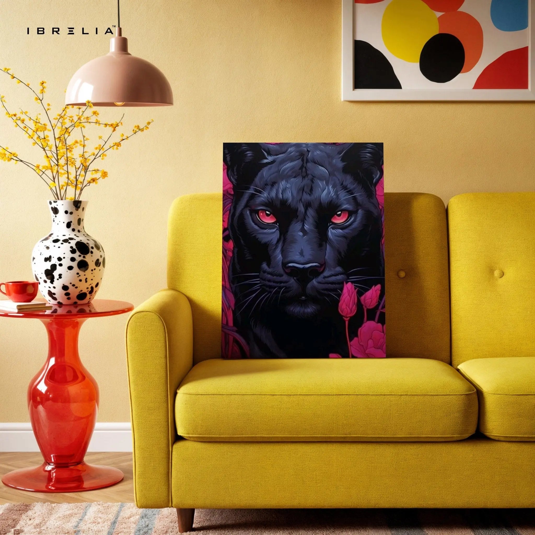 Black Panther Wall Frame | 4K Ultra Wrap Frame Wall Art in Pakistan | IBRELIA™ - IBRELIA