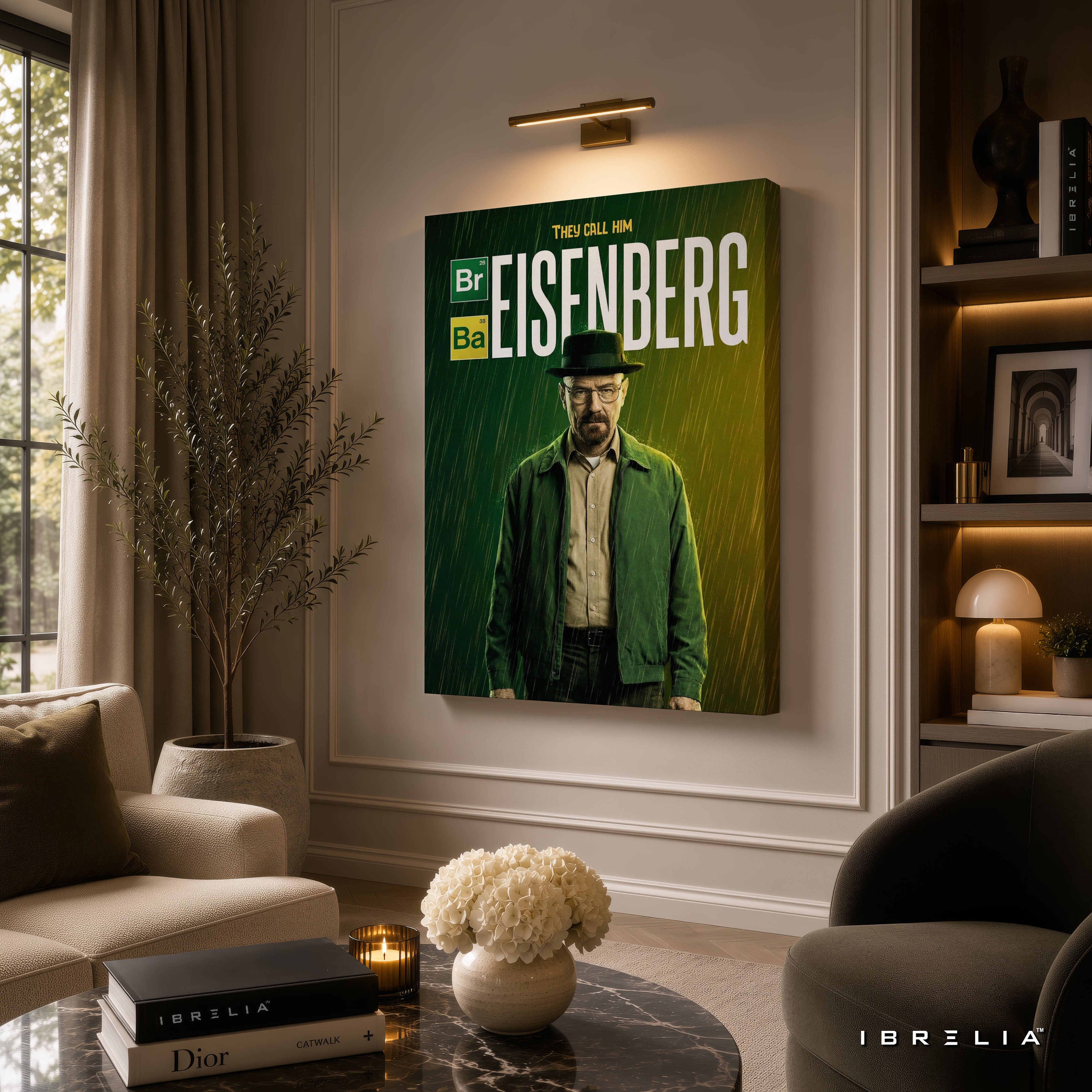 Breaking Bad Heisenberg Walter White Premium Wall Art – 4K Wrapped MDF Frame | IBRELIA™