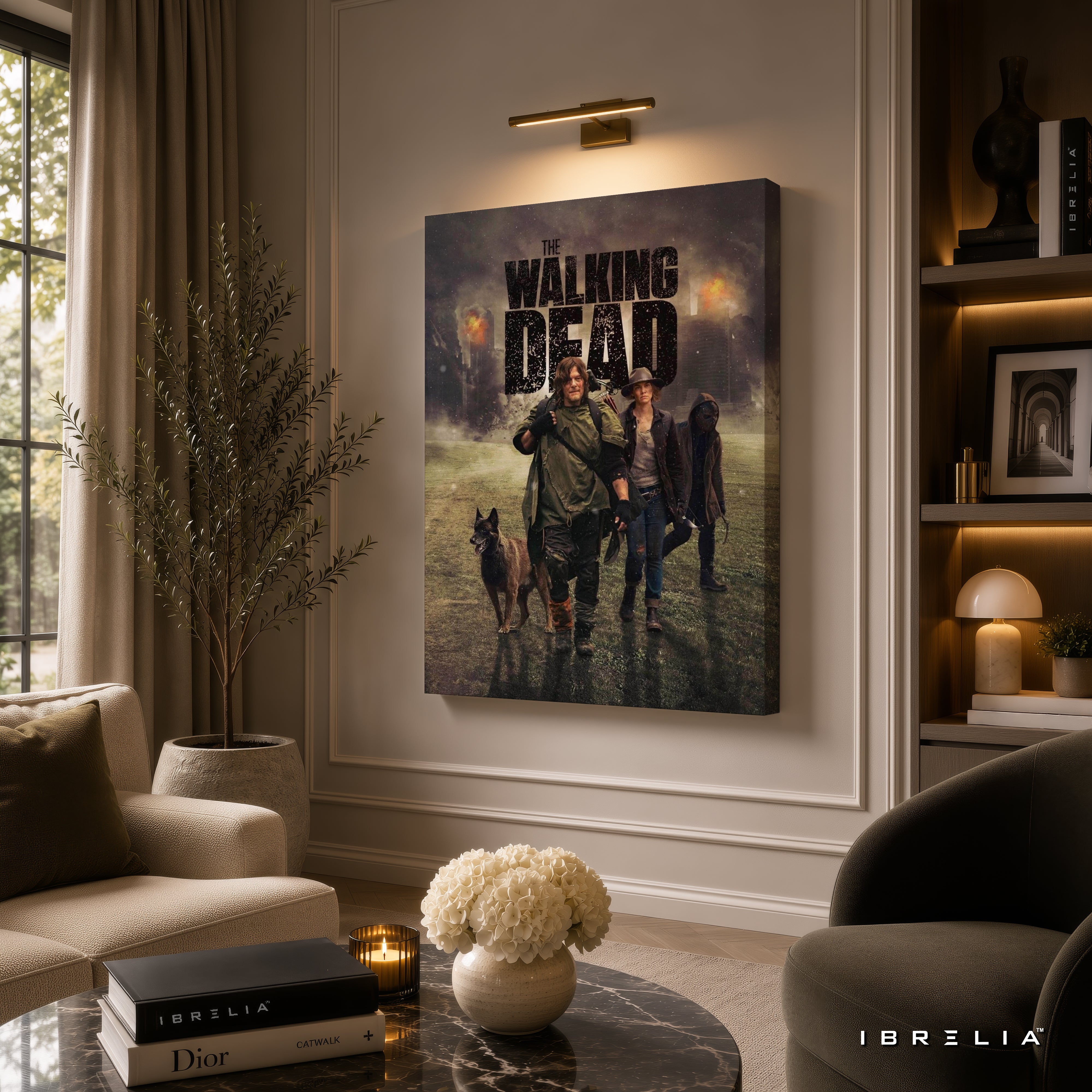 The Walking Dead Premium Wall Art – Daryl Dixon Survivor 4K Wrapped MDF Frame | IBRELIA™