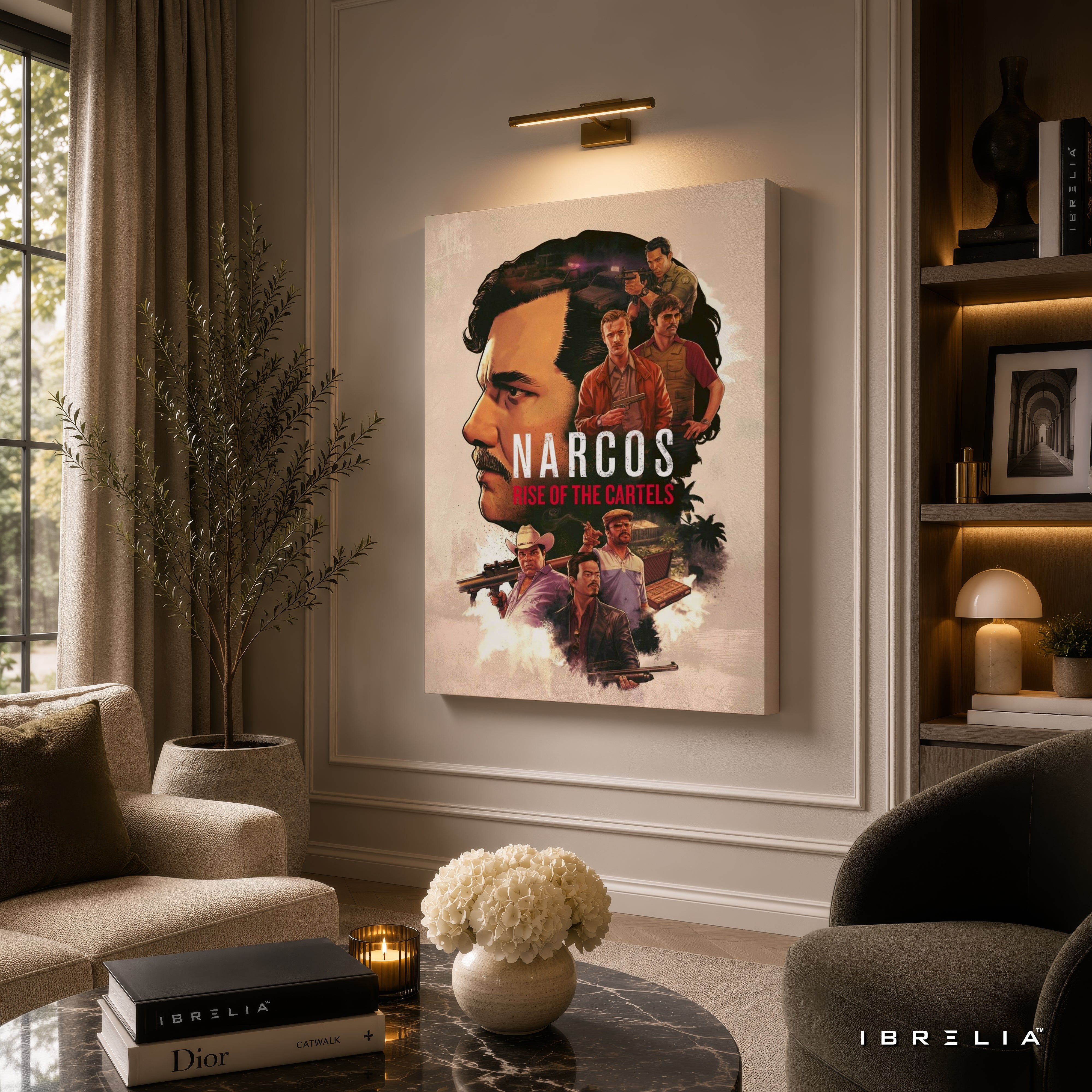 Narcos: Rise of the Cartels Premium Wall Art – Netflix Inspired 4K Wrapped MDF Frame | IBRELIA™