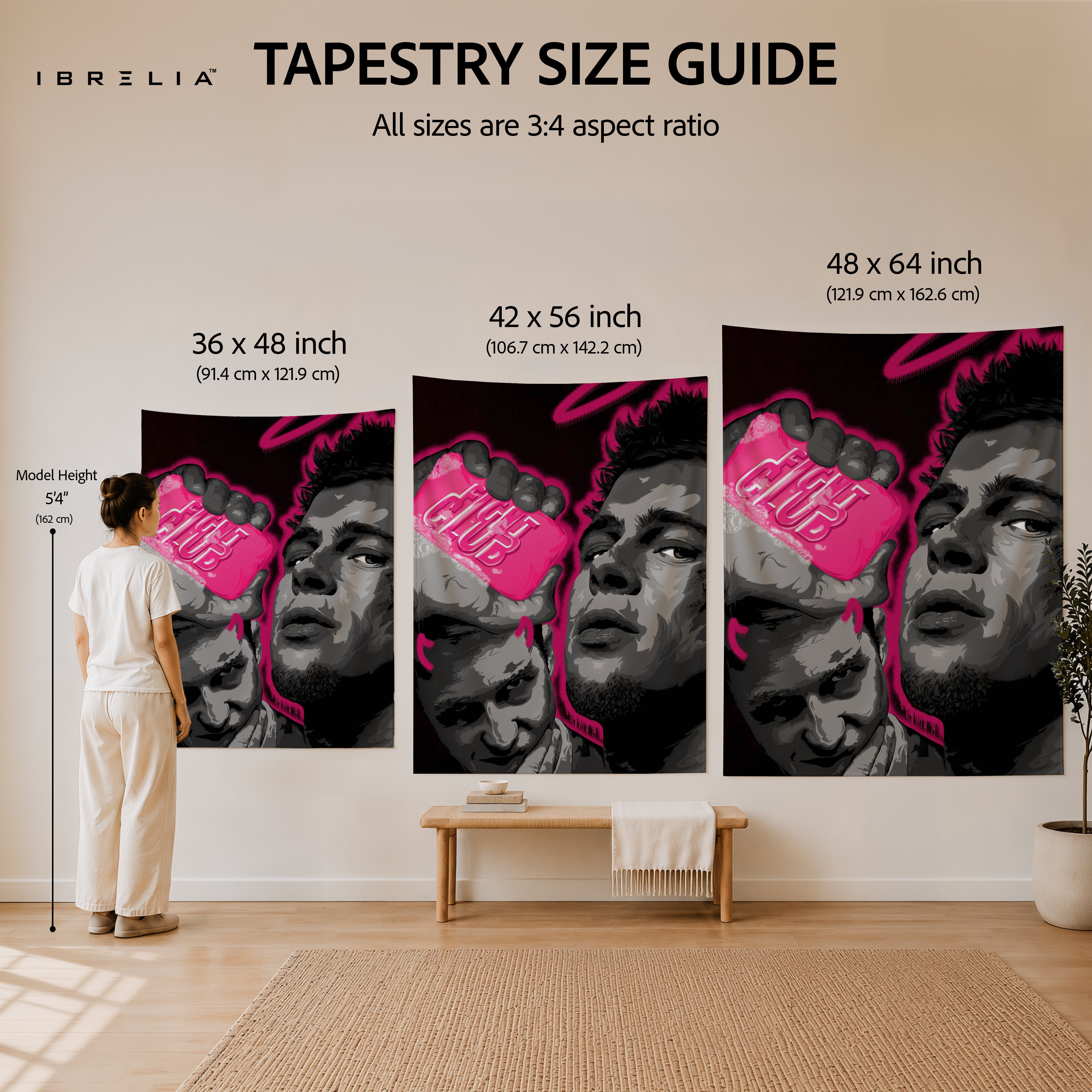 Fight Club Soap Wall Tapestry – Pink Pop Art Cult Movie Wall Hanging