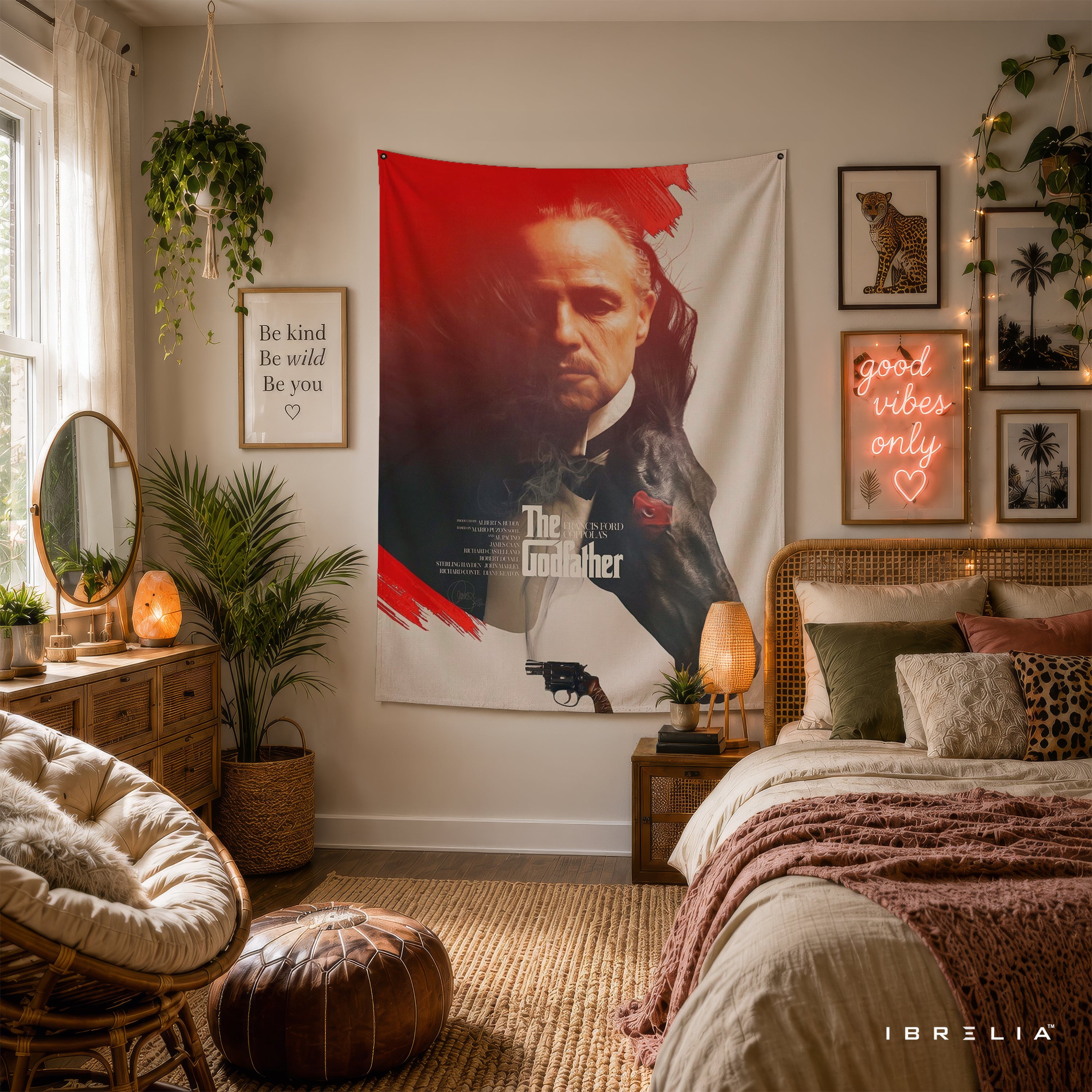 The Godfather Vintage Portrait Wall Tapestry – Premium Movie Wall Hanging & Home Decor in Pakistan