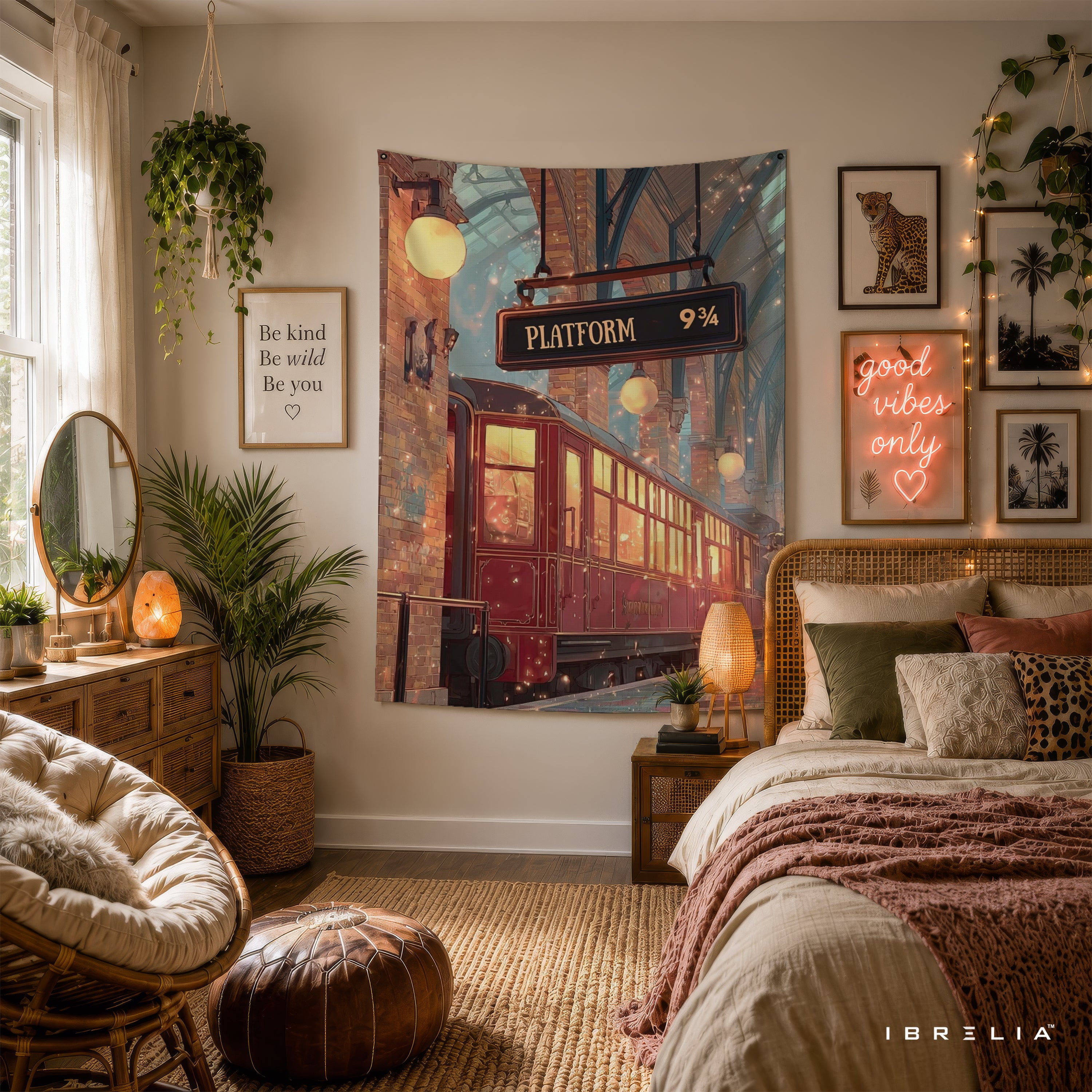 Harry Potter Platform 9¾ Express Wall Tapestry – Premium Fantasy Wall Hanging & Home Decor in Pakistan