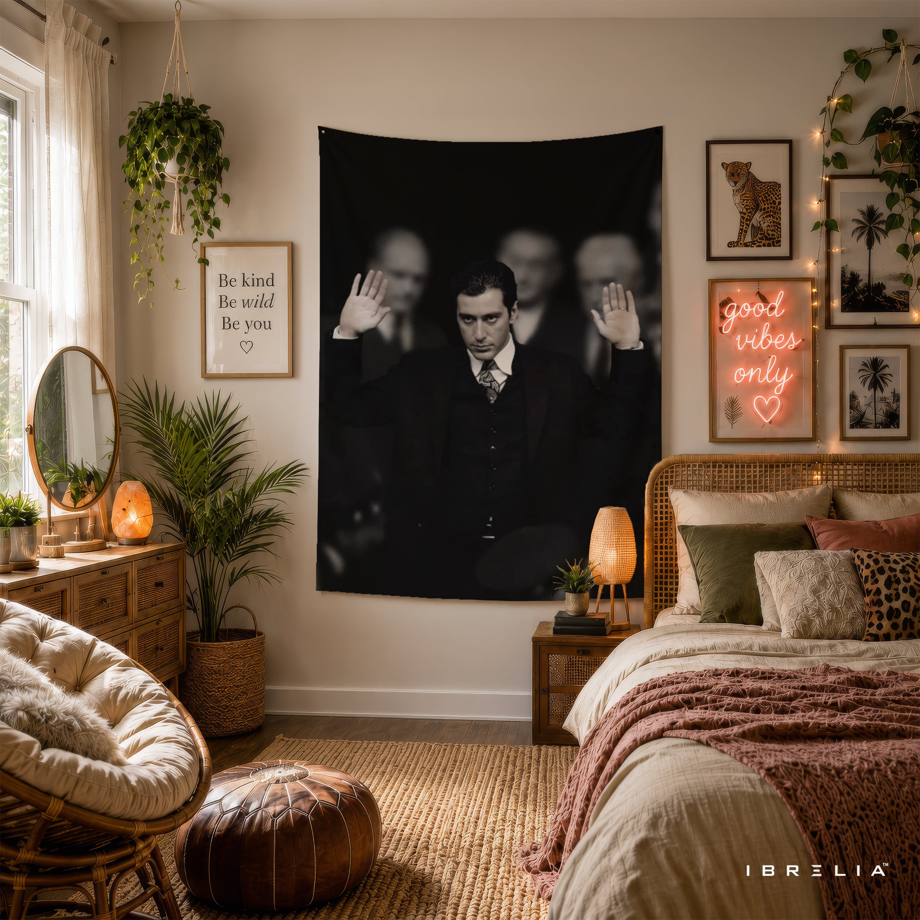 Michael Corleone Wall Tapestry – Premium Godfather Movie Wall Hanging & Home Decor in Pakistan