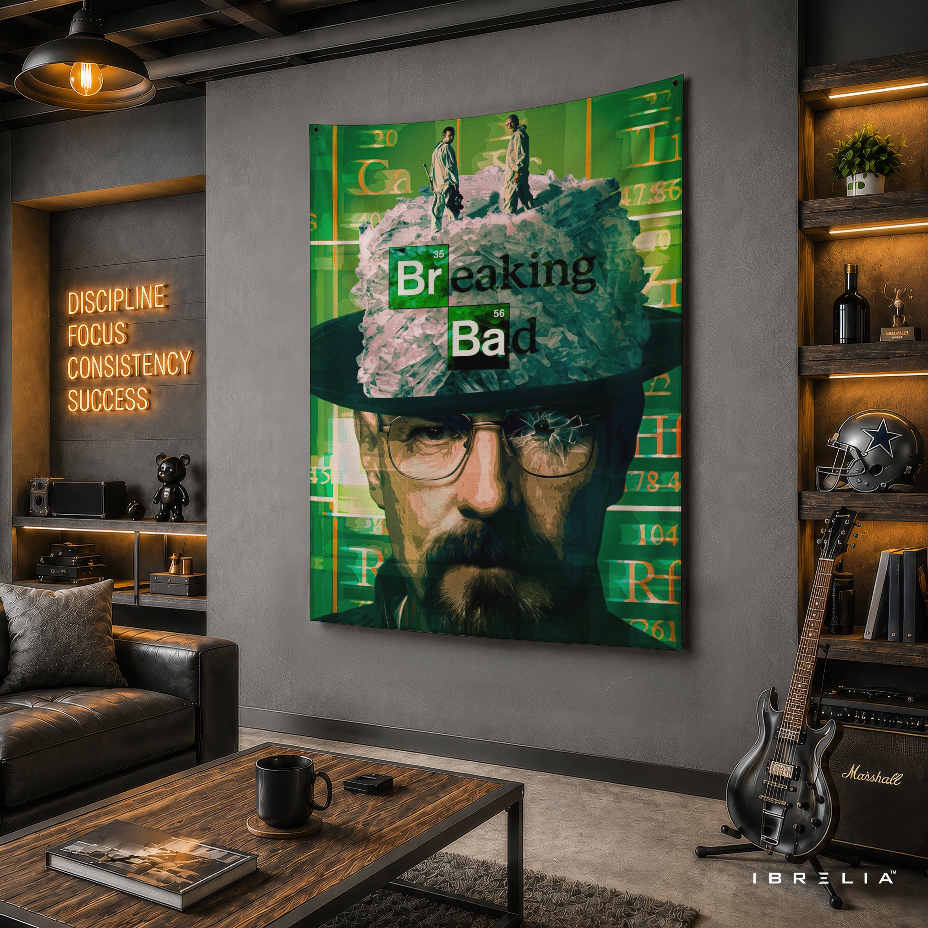 Breaking Bad Heisenberg Crystal Empire Wall Tapestry – Walter White Artwork