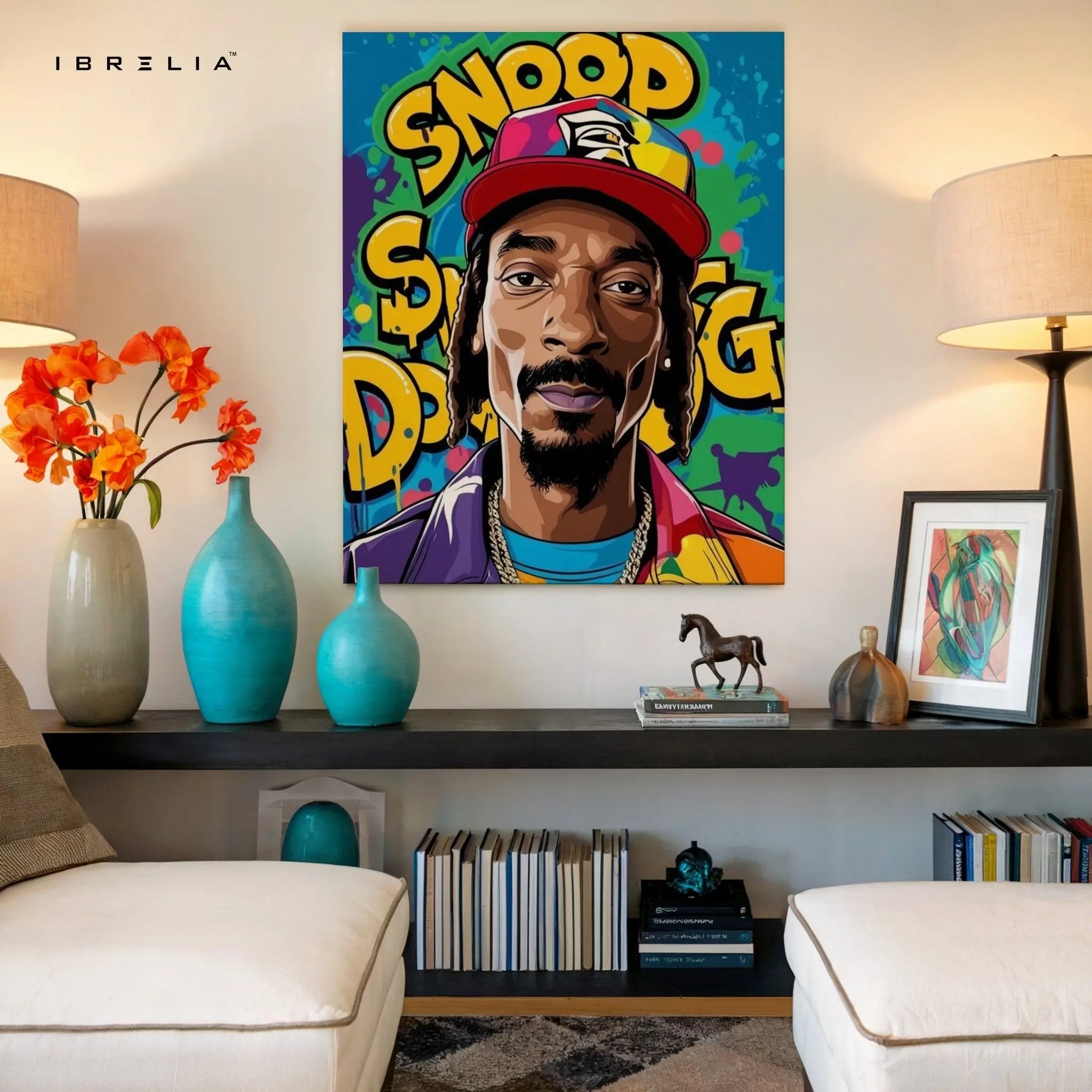 Snoop Dogg Pop Art Wall Frame | 4K Ultra Wrap Frame Wall Art in Pakistan | IBRELIA™ - IBRELIA