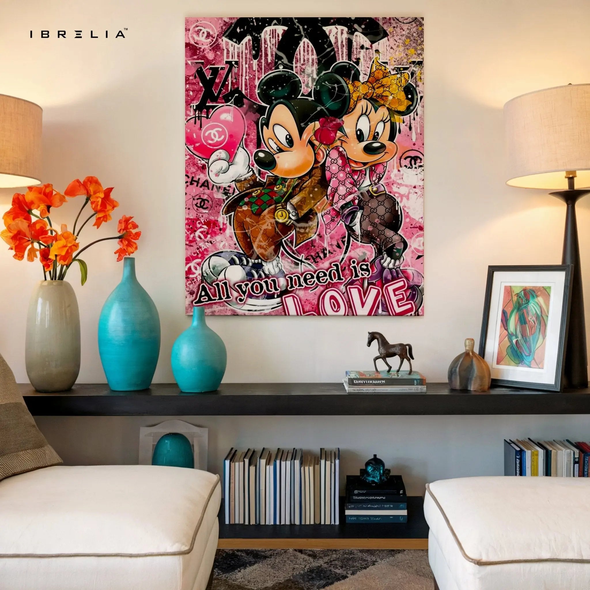 All You Need Is Love Wall Frame | 4K Ultra Wrap Frame Wall Art in Pakistan | IBRELIA™ - IBRELIA