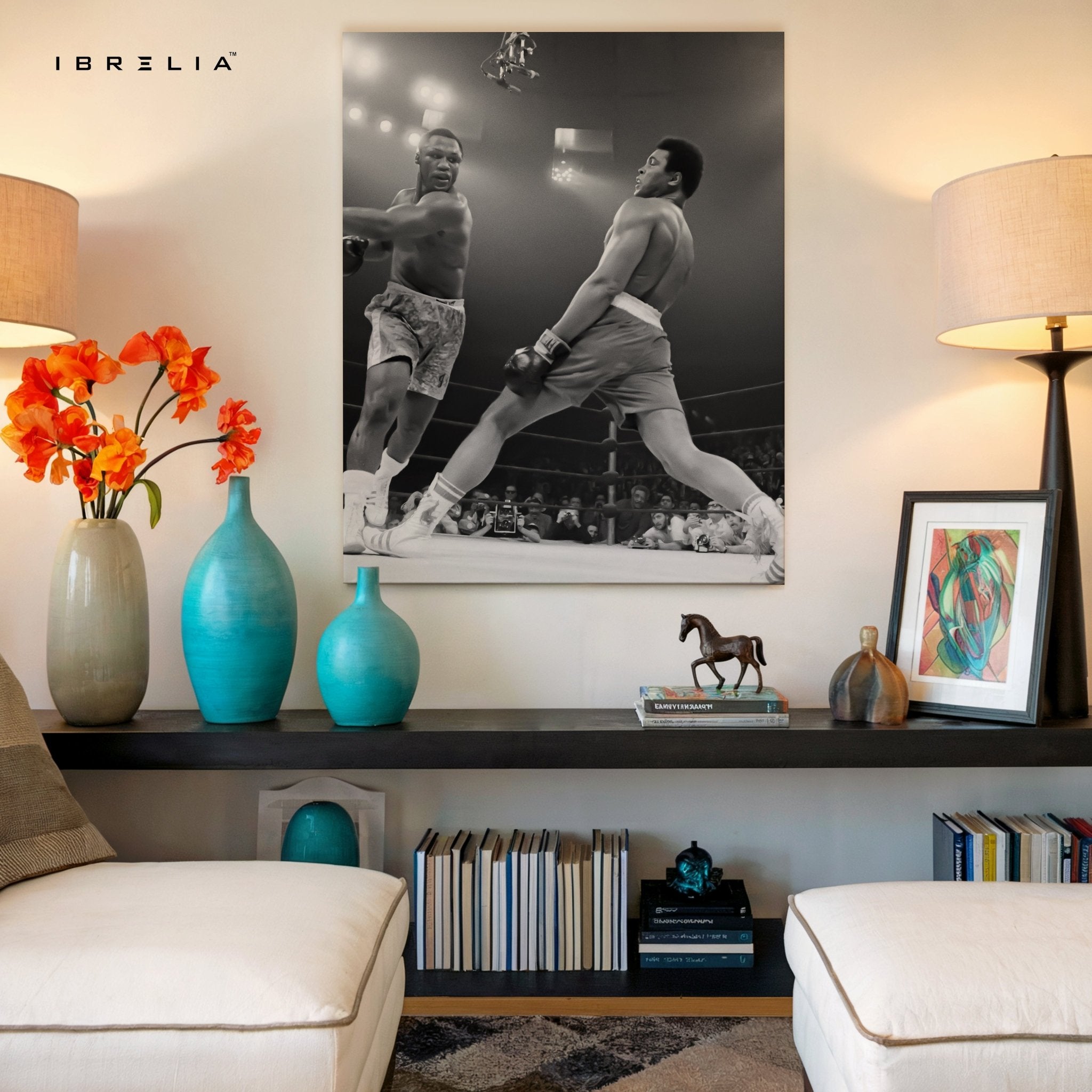 Muhammad Ali Knockout Punch – 4K Ultra Wrap Frame Wall Art in Pakistan | IBRELIA™ - IBRELIA