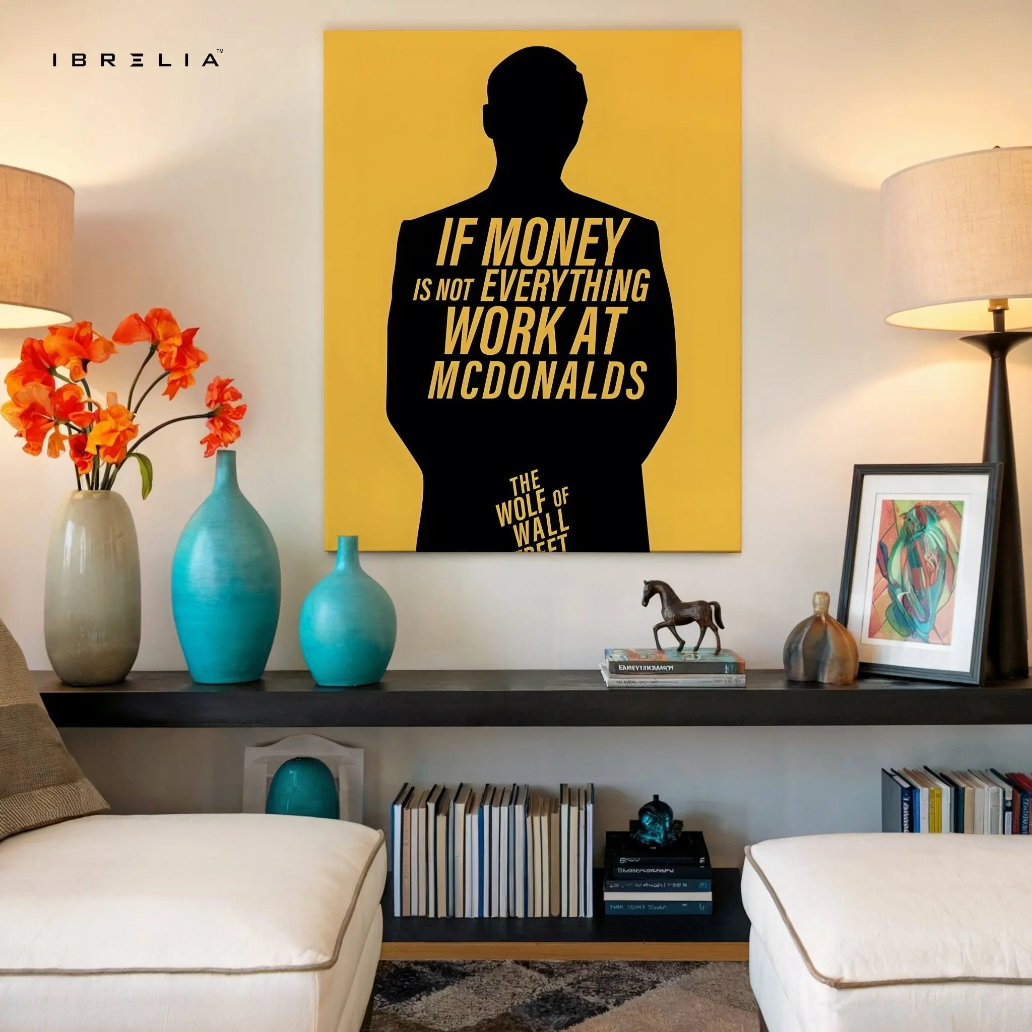 The Wolf of Wall Street Wall Art – Money Quote Edition | IBRELIA™ - IBRELIA
