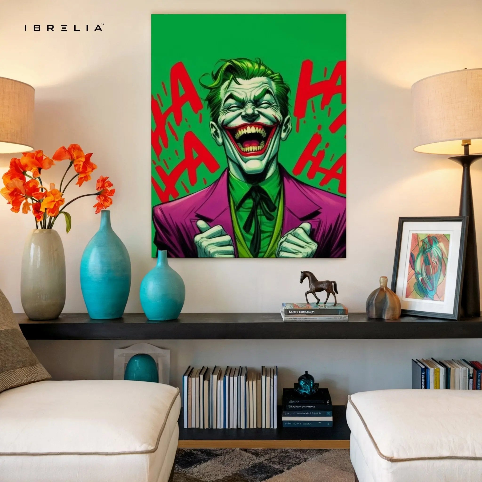 Joker Laughing Wall Frame | 4K Ultra Wrap Frame Wall Art in Pakistan | IBRELIA™ - IBRELIA
