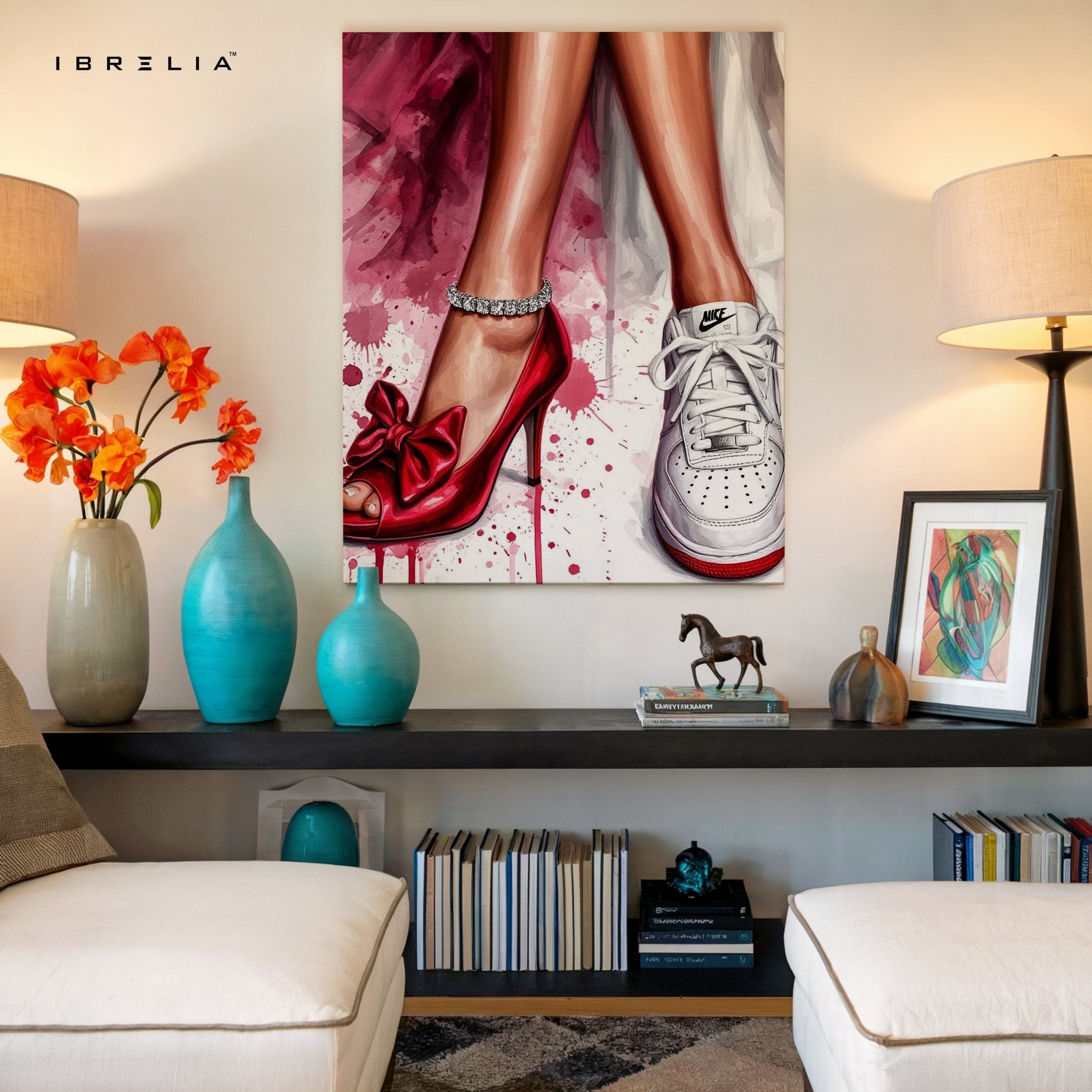 Heels & Sneakers Wall Frame | 4K Ultra Wrap Frame Wall Art in Pakistan | IBRELIA™ - IBRELIA