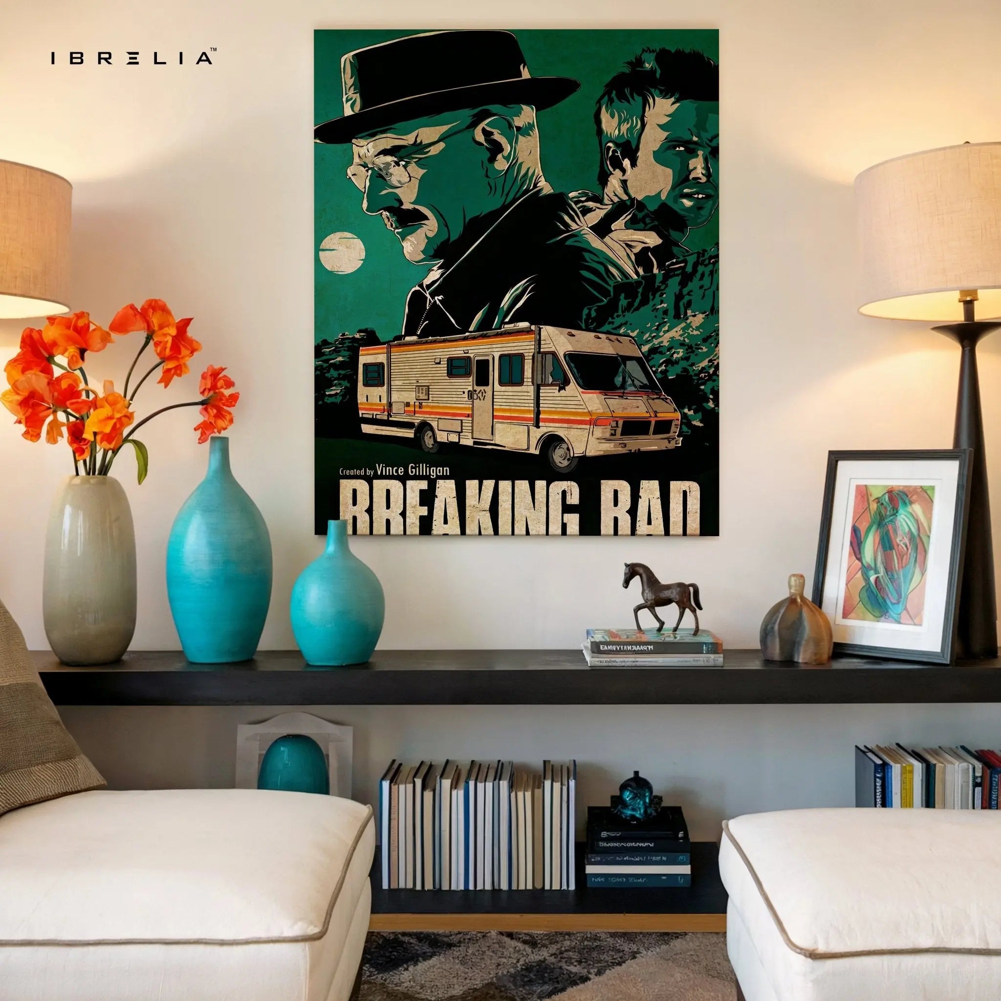 Breaking Bad “Heisenberg & Jesse” Classic Edition – 4K Ultra Wrap Frame Wall Art in Pakistan | IBRELIA™ - IBRELIA