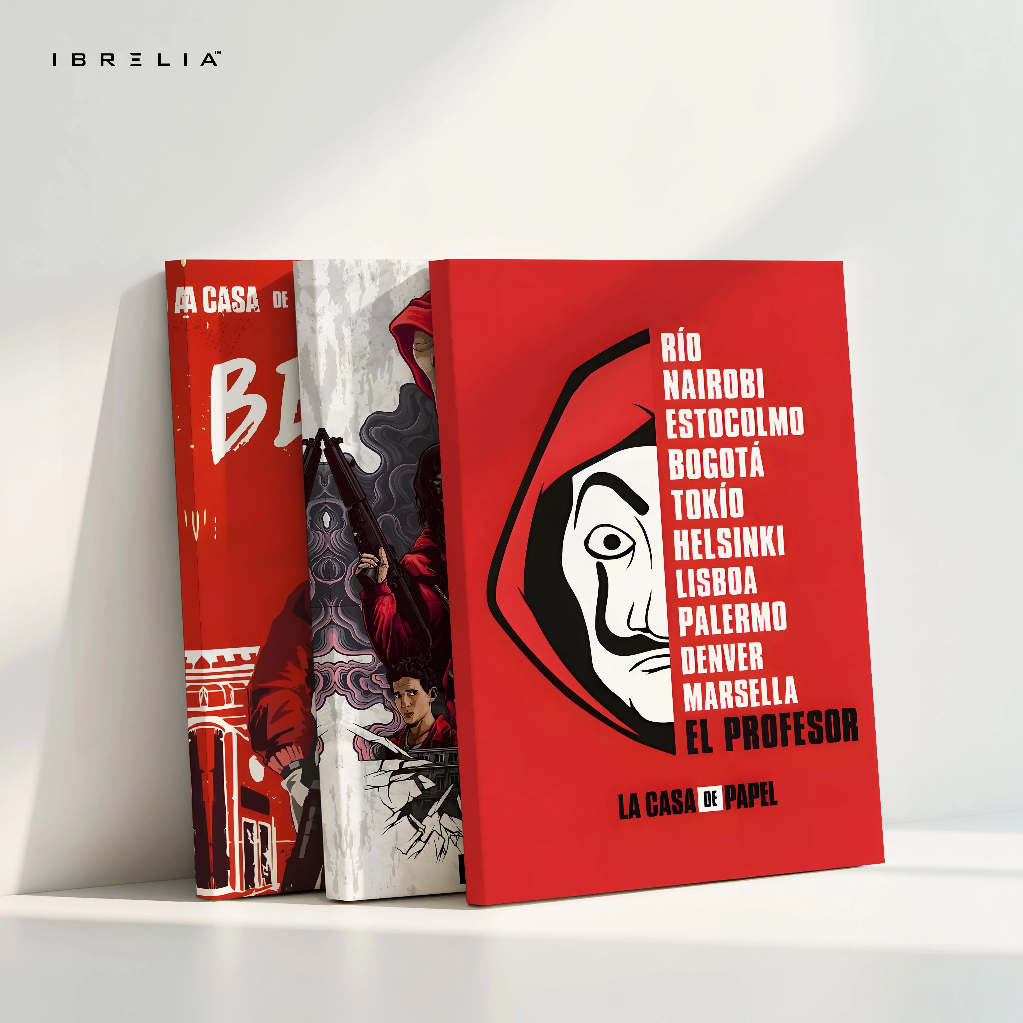 Money Heist La Casa De Papel 3 Panel 4K Ultra HD Wall Art in Pakistan | IBRELIA™ IBRELIA