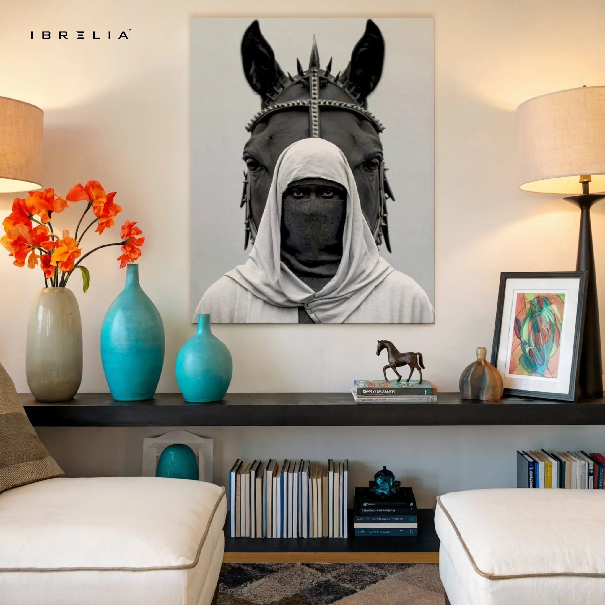 Warrior of the Desert Wall Frame | 4K Ultra Wrap Frame Wall Art in Pakistan | IBRELIA™ - IBRELIA