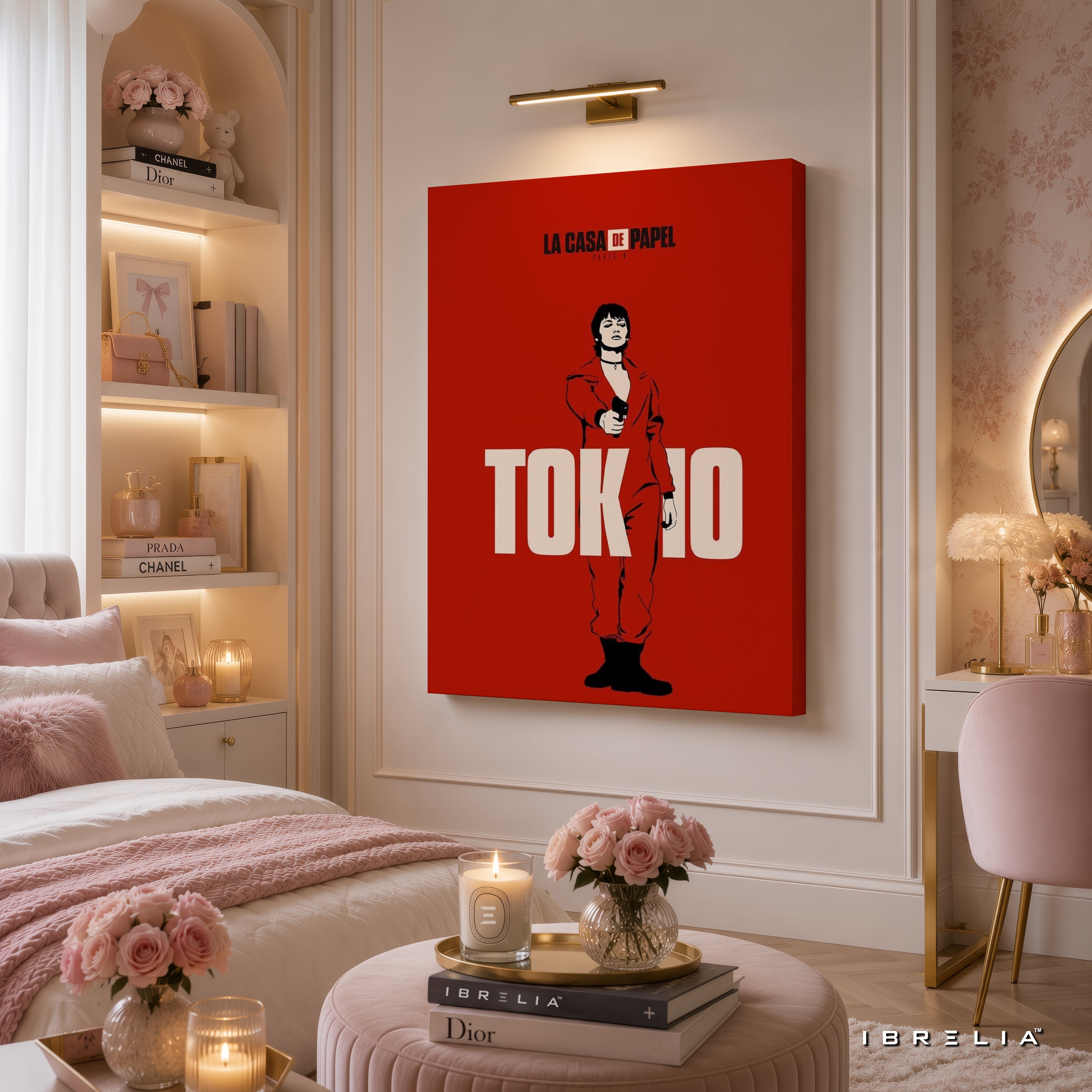 Tokyo Minimalist Premium Wall Art – La Casa de Papel (Money Heist) 4K Wrapped MDF Frame | IBRELIA™