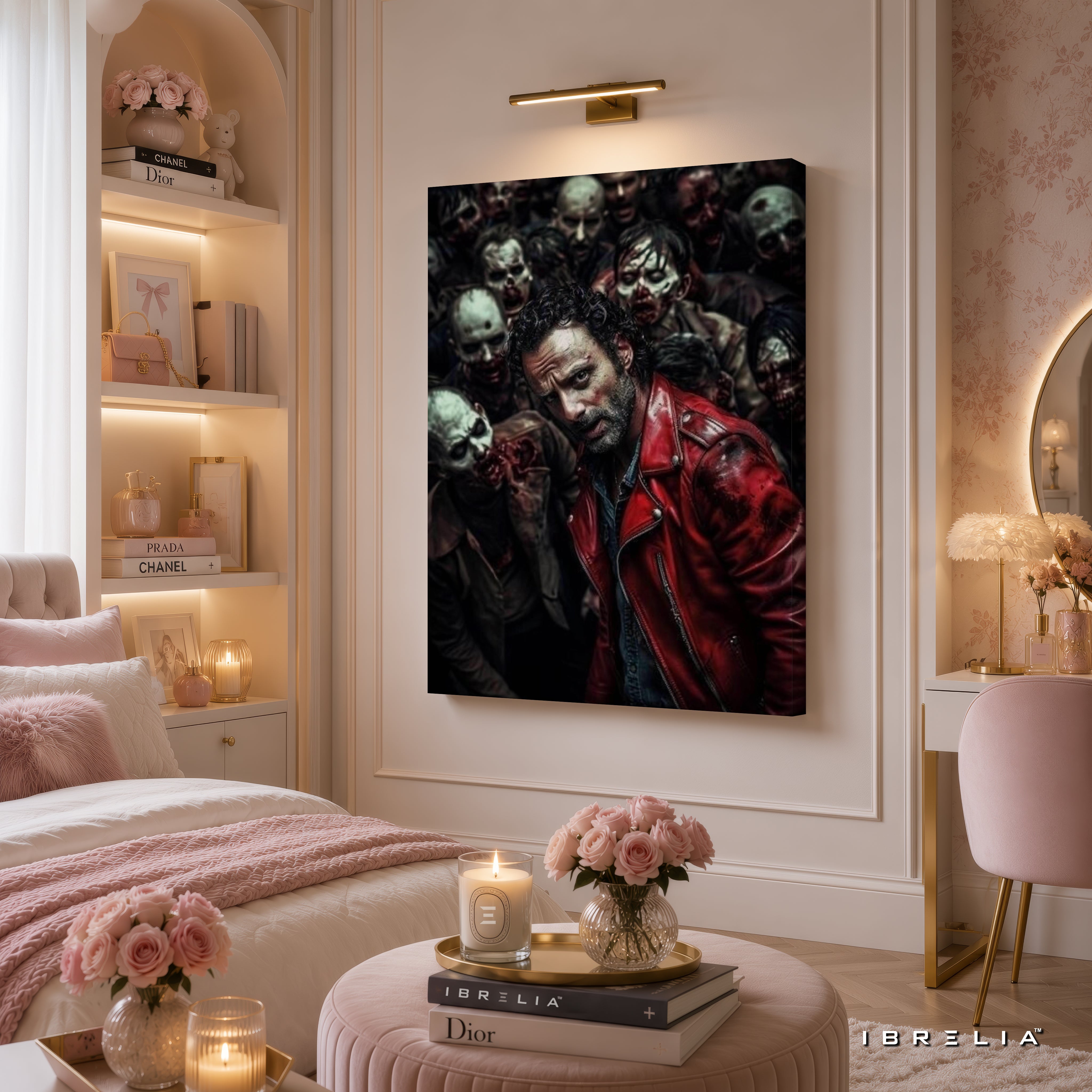 Rick Grimes Premium Wall Art – The Walking Dead 4K Wrapped MDF Frame | IBRELIA™