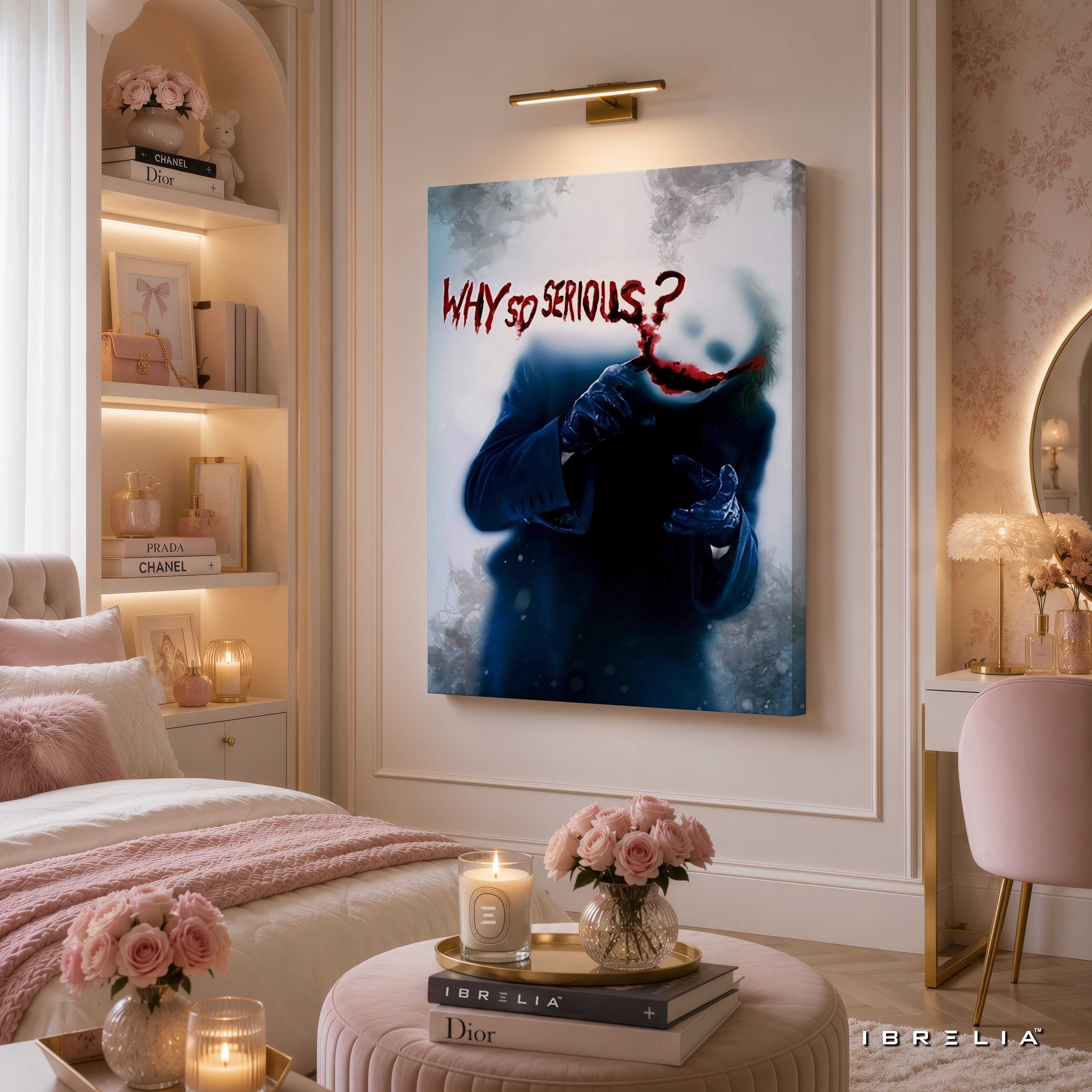 The Dark Knight Joker Wall Art – "Why So Serious?" Premium Wrapped MDF Wall Decor | IBRELIA™