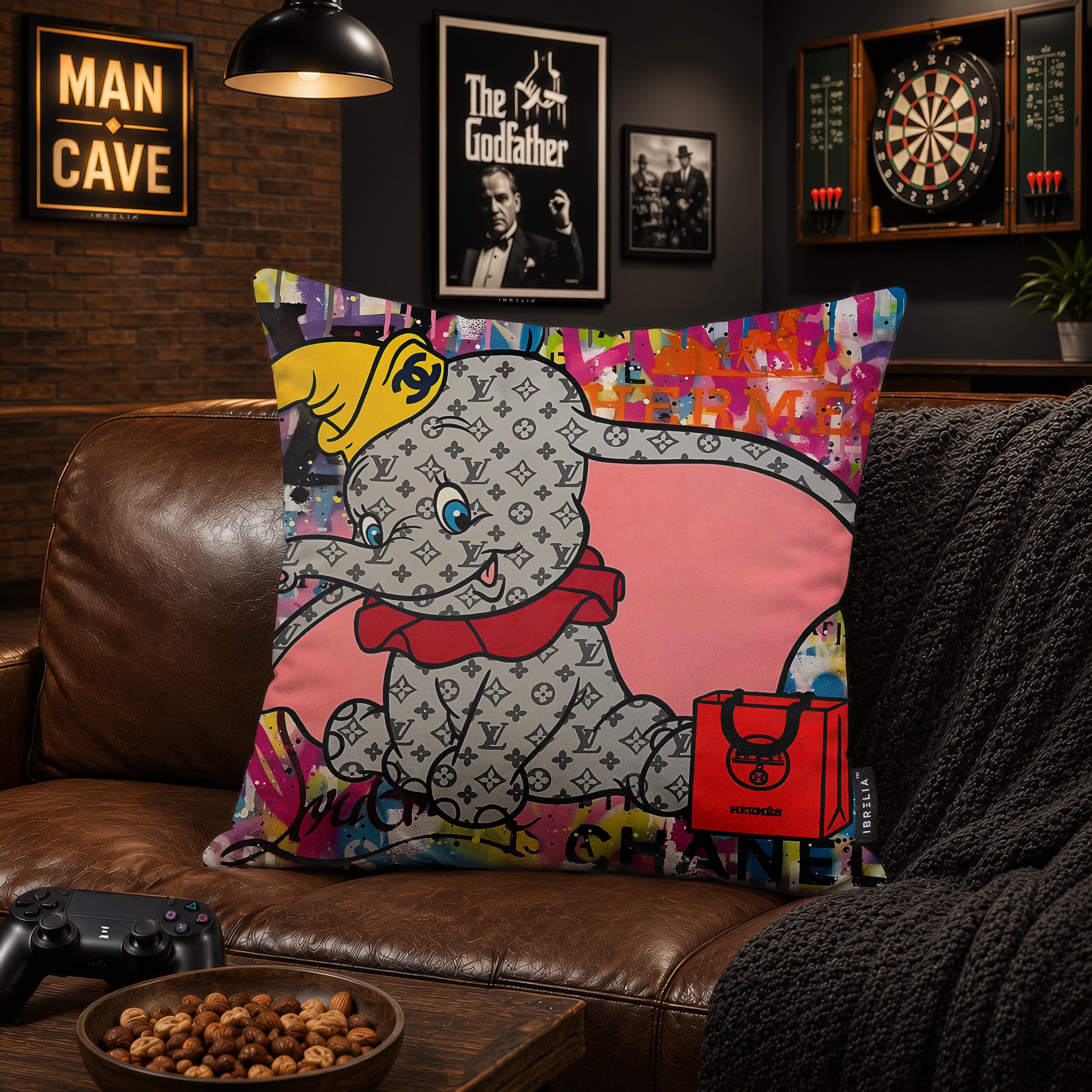 Dumbo Luxury Fashion Pop Art Cushion | Premium Velvet Suede | Double-Sided Print