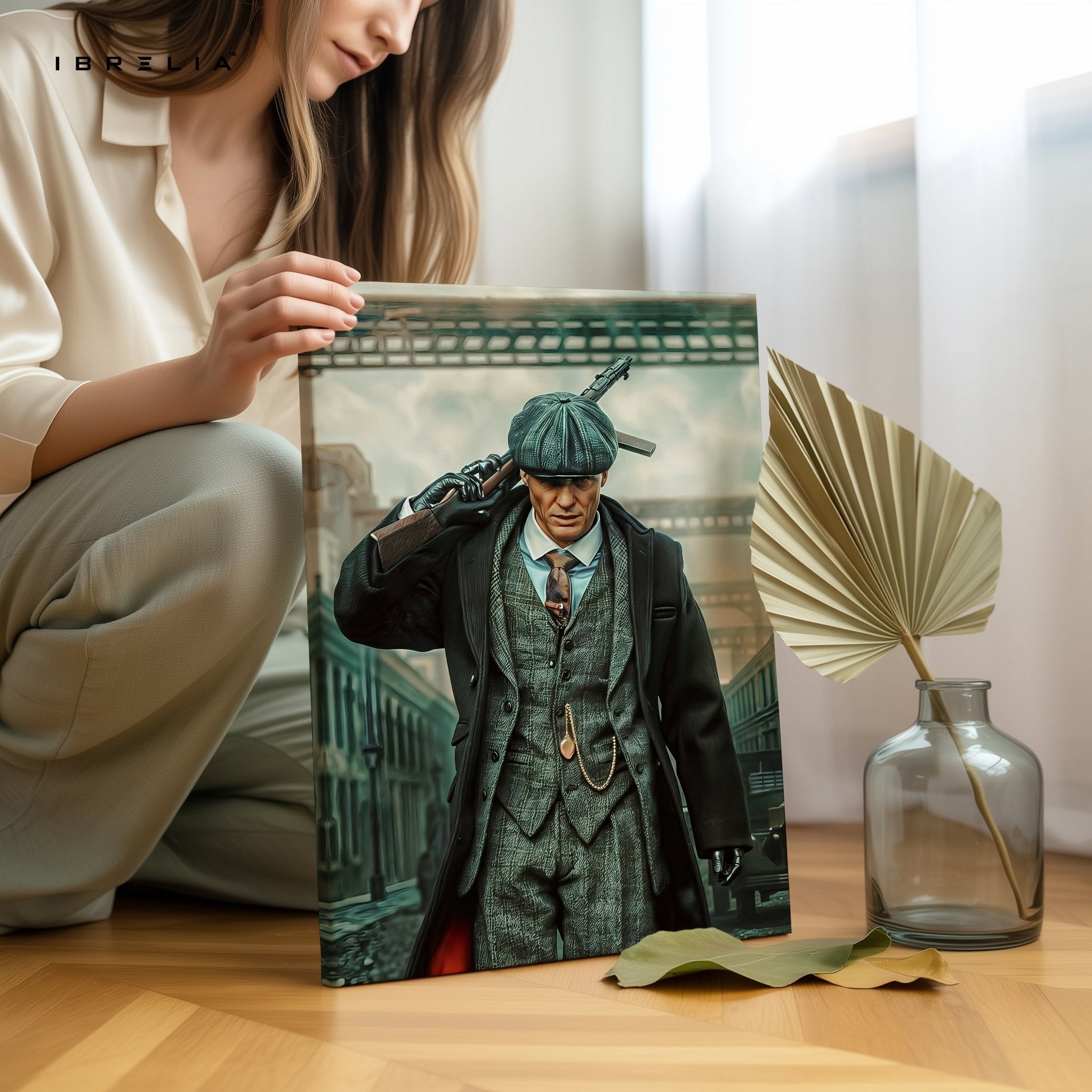 Thomas Shelby Peaky Blinders Gun Scene 4K Ultra Wrap Frame Wall Art in Pakistan | IBRELIA™ - IBRELIA
