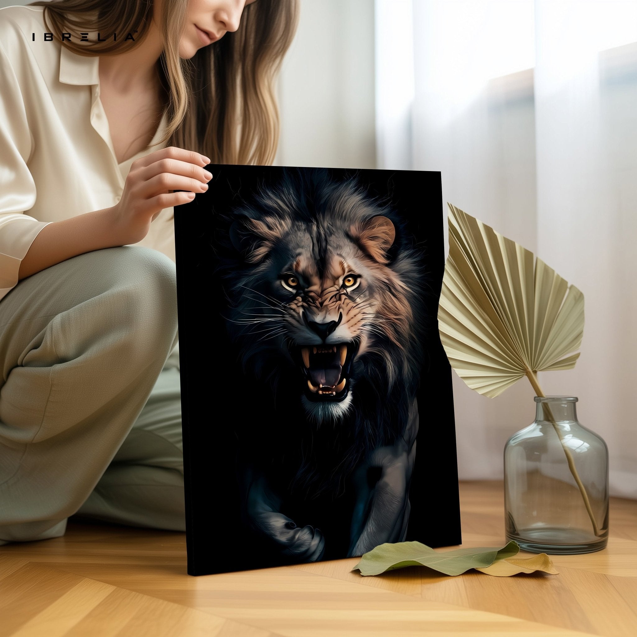 Roaring Lion 4K Ultra HD Wall Art in Pakistan | IBRELIA™ - IBRELIA