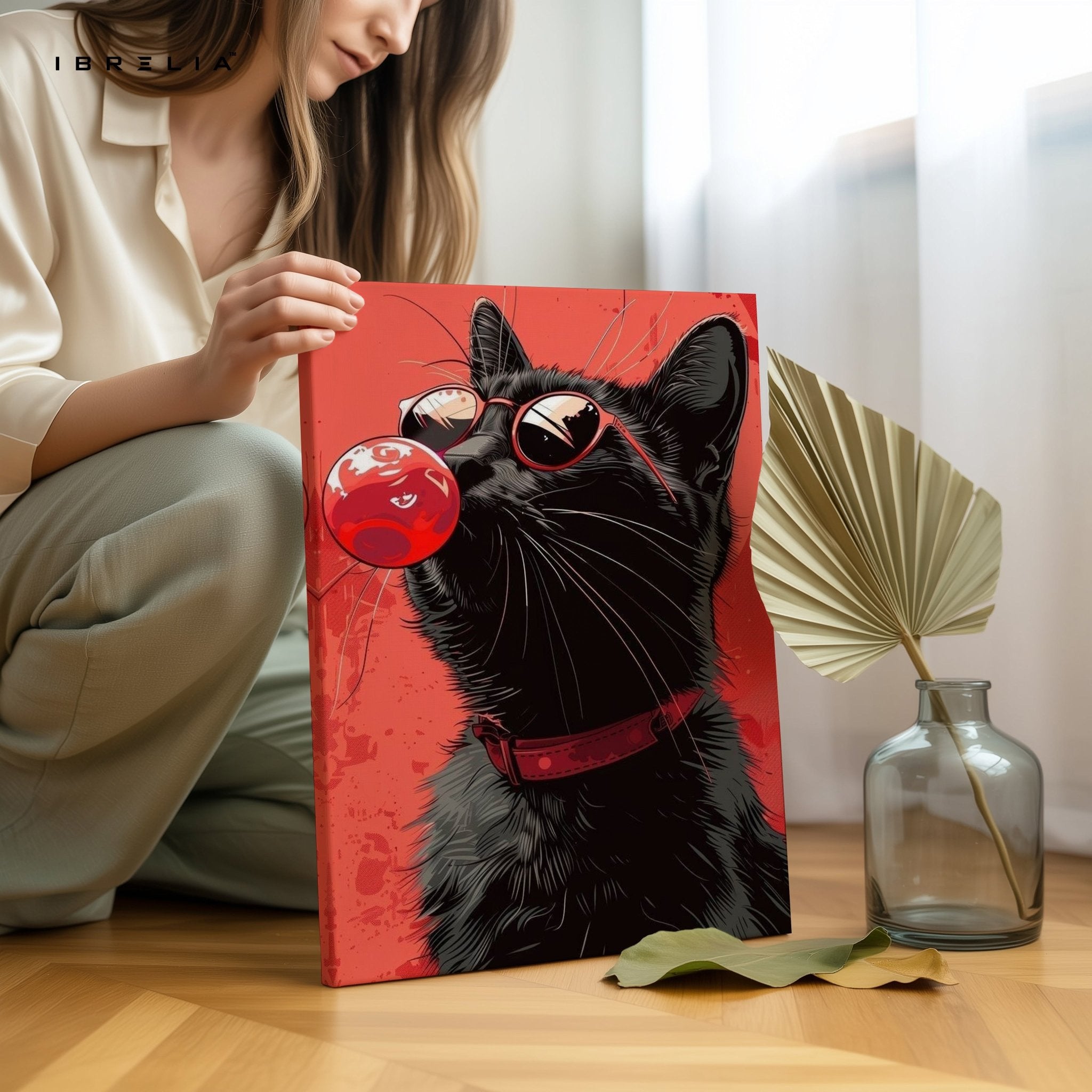 Cool Cat Bubble Pop Wall Frame | 4K Ultra Wrap Frame Wall Art in Pakistan | IBRELIA™ - IBRELIA