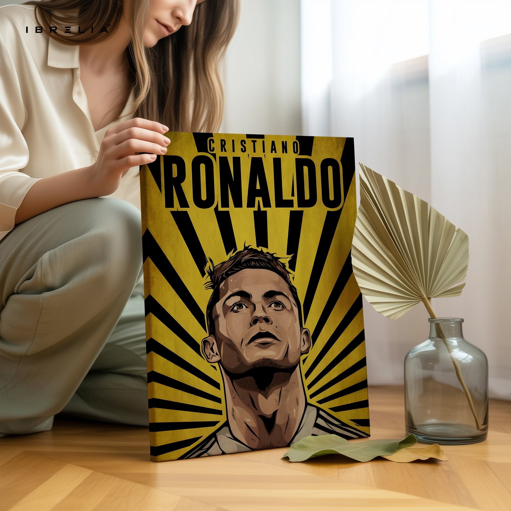 Cristiano Ronaldo Wall Art – Yellow Power Edition | IBRELIA™ - IBRELIA