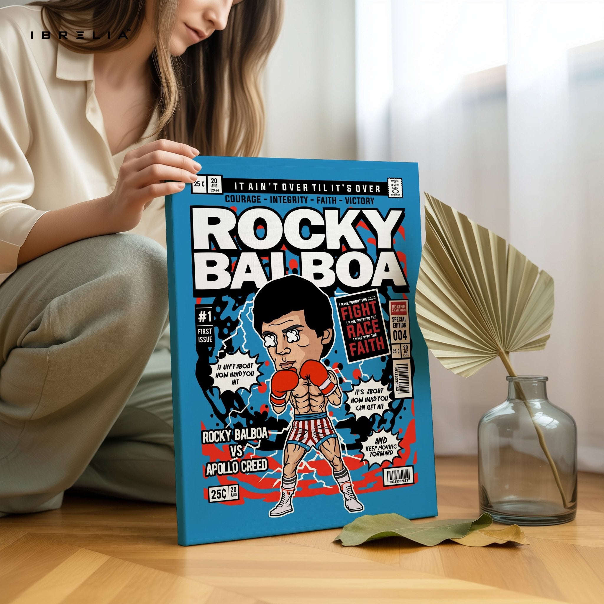 Rocky Balboa “Comic Pop Edition” 4K Wall Art in Pakistan | IBRELIA™ - IBRELIA