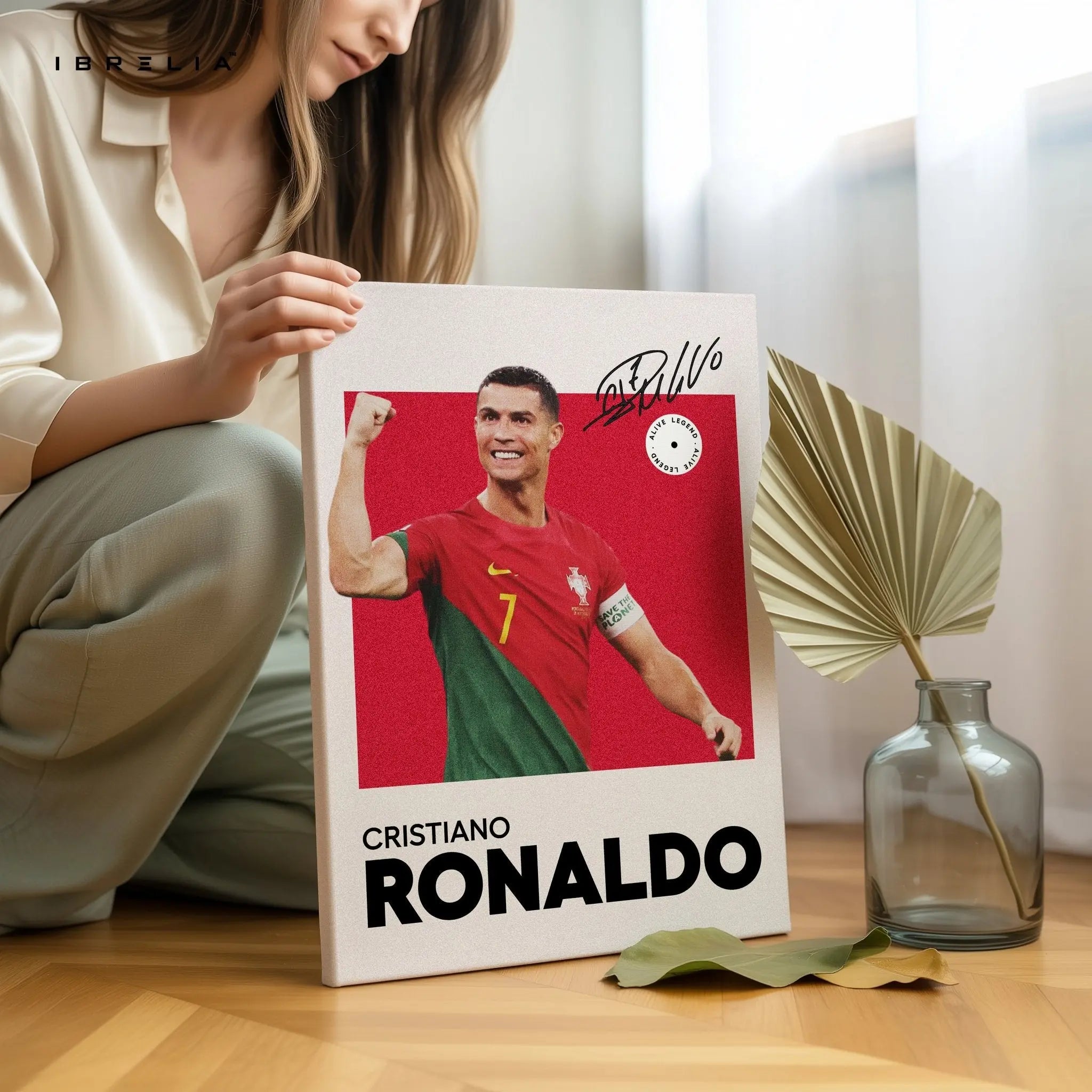Cristiano Ronaldo Portugal Champion – 4K Ultra Wrap Frame Wall Art in Pakistan | IBRELIA™ - IBRELIA