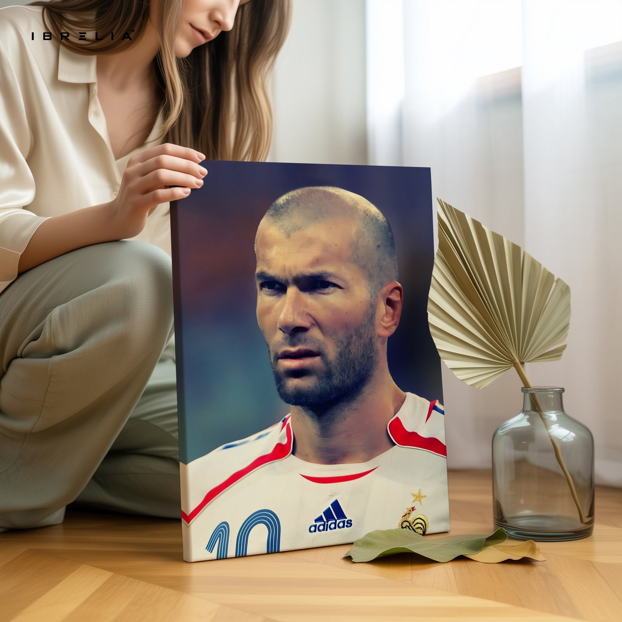 Zinedine Zidane – The Maestro Wall Frame | 4K Ultra Wrap Frame Wall Art in Pakistan | IBRELIA™ - IBRELIA