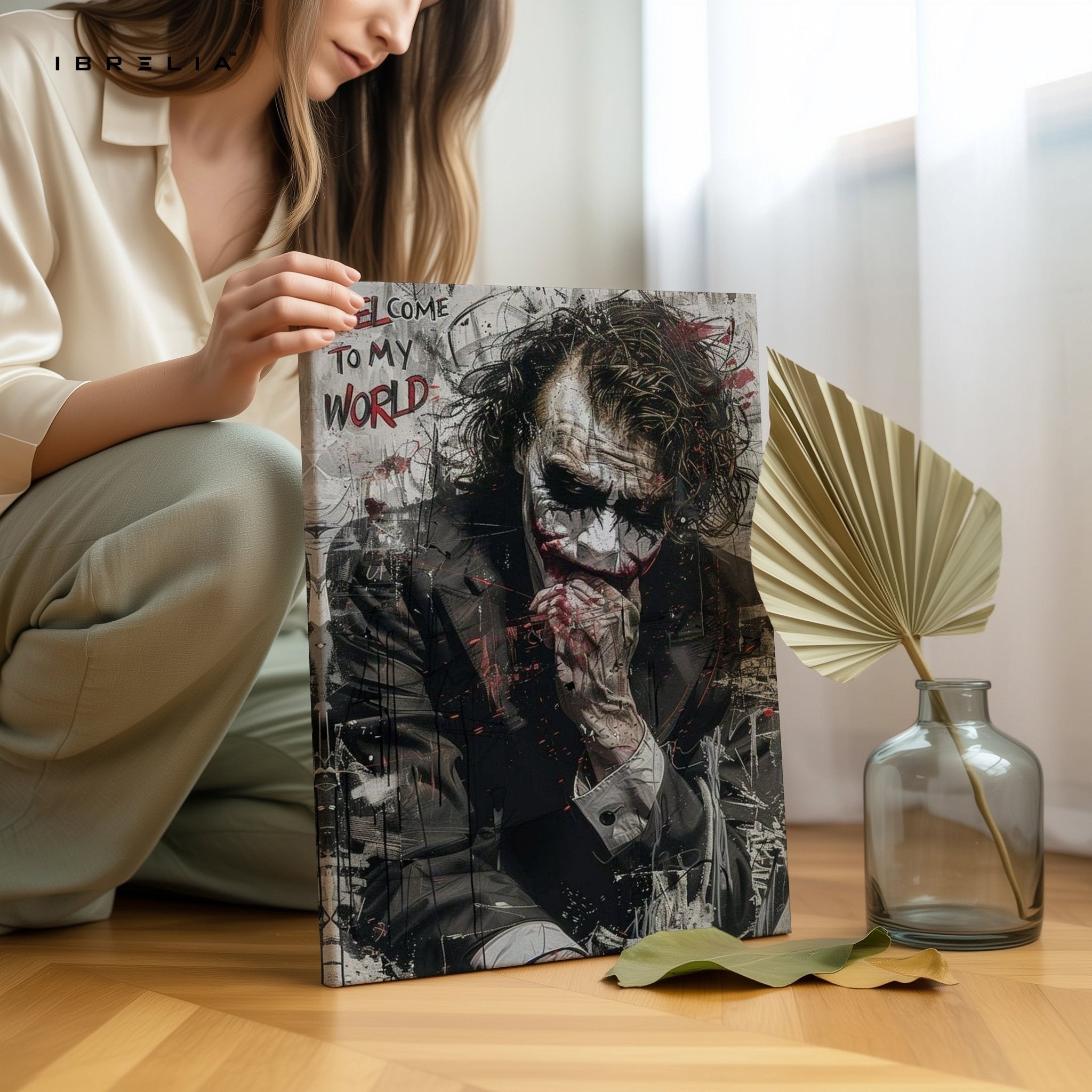 Joker “Welcome To My World” Wall Frame | 4K Ultra Wrap Frame Wall Art in Pakistan | IBRELIA™ - IBRELIA