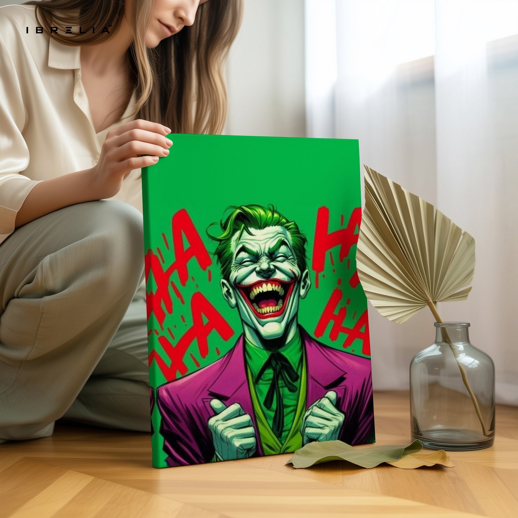 Joker Laughing Wall Frame | 4K Ultra Wrap Frame Wall Art in Pakistan | IBRELIA™ - IBRELIA