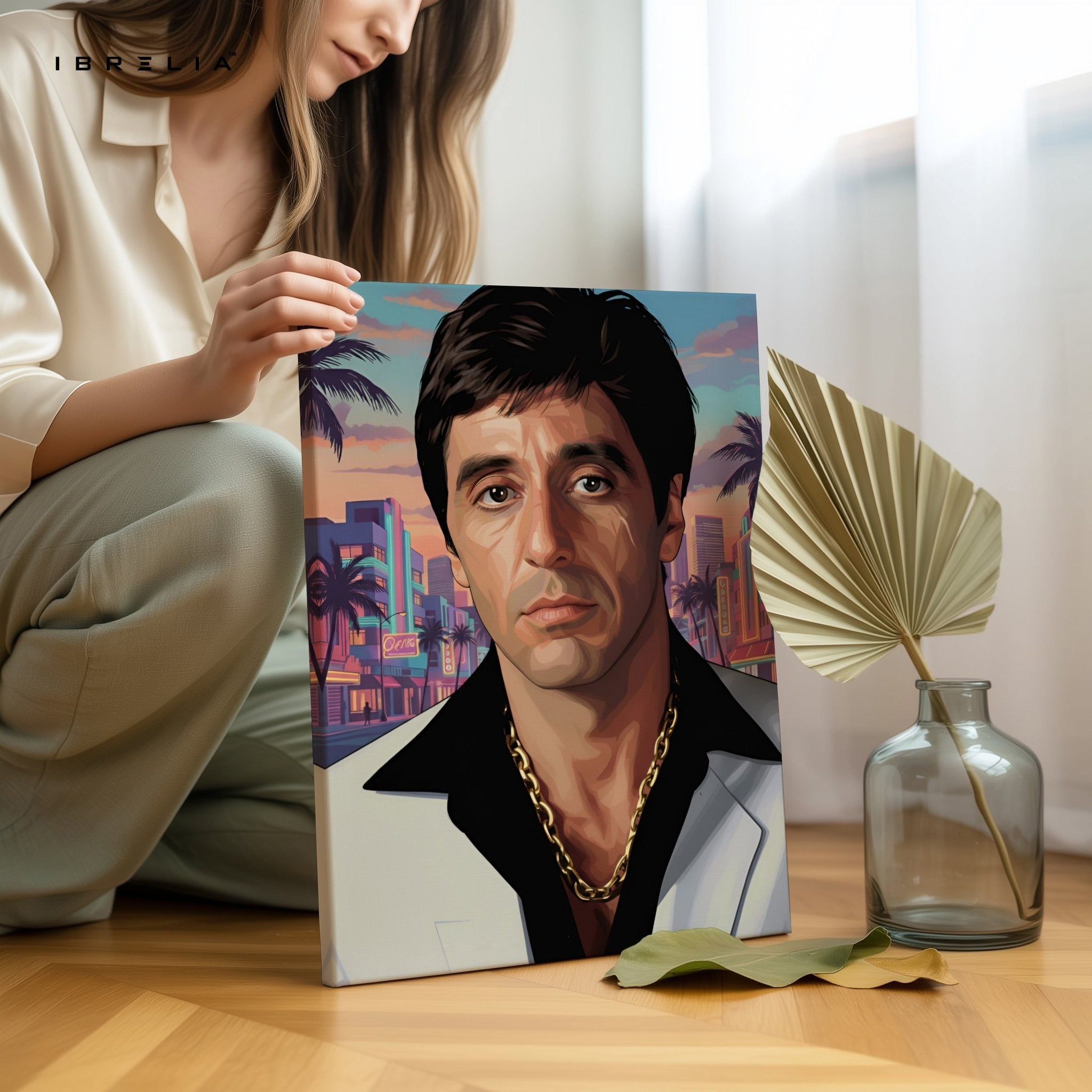 Tony Montana Scarface Wall Frame | 4K Ultra Wrap Frame Wall Art in Pakistan | IBRELIA™ - IBRELIA