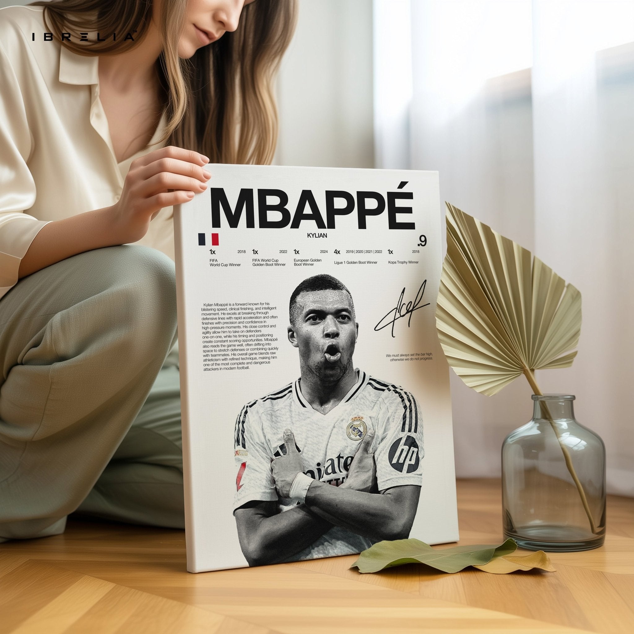 Kylian Mbappé – Real Madrid Era 4K Ultra Wrap Frame Wall Art in Pakistan | IBRELIA™ - IBRELIA