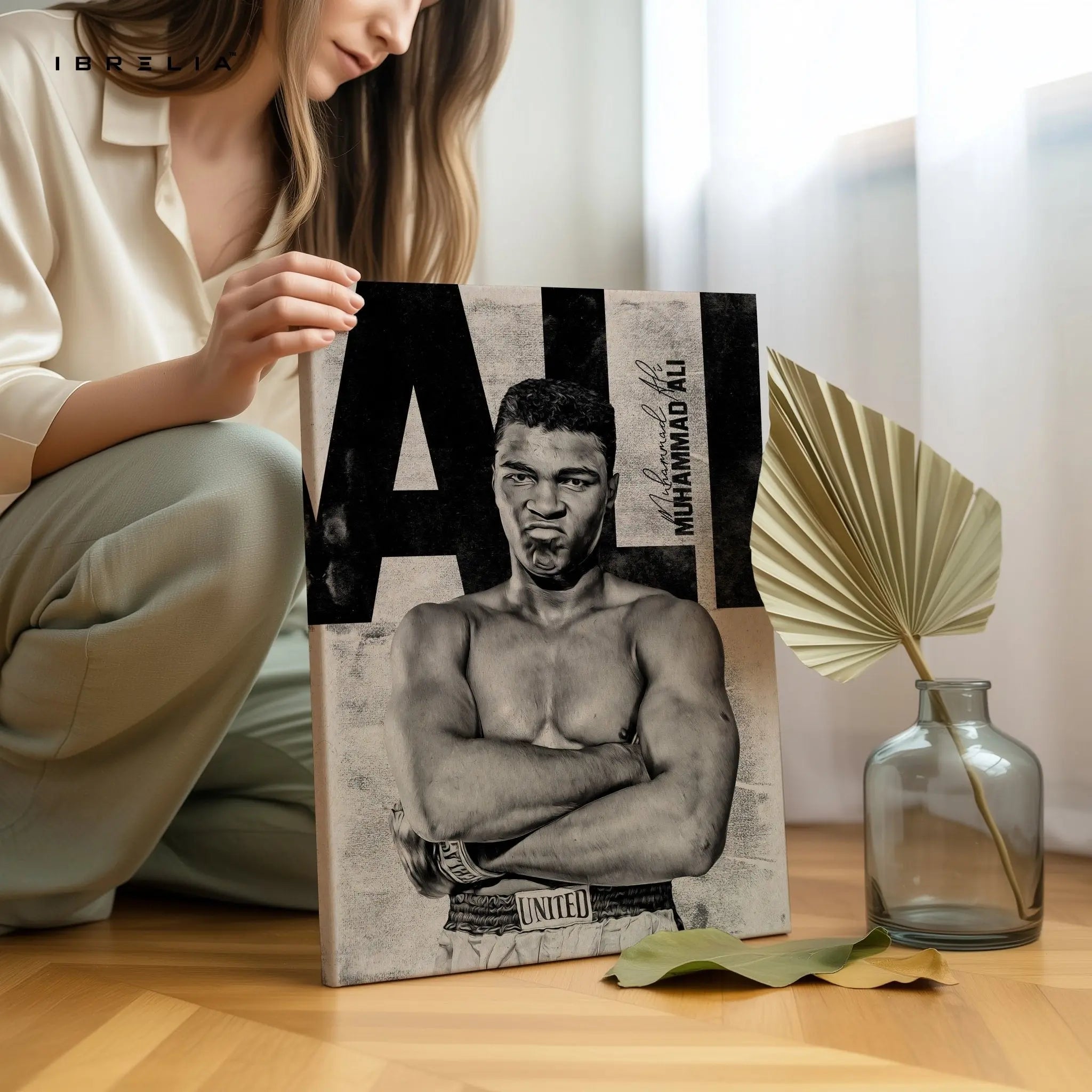 Muhammad Ali “The Greatest” – Boxing Legend Wall Frame | 4K Ultra Wrap Frame Wall Art in Pakistan | IBRELIA™ - IBRELIA