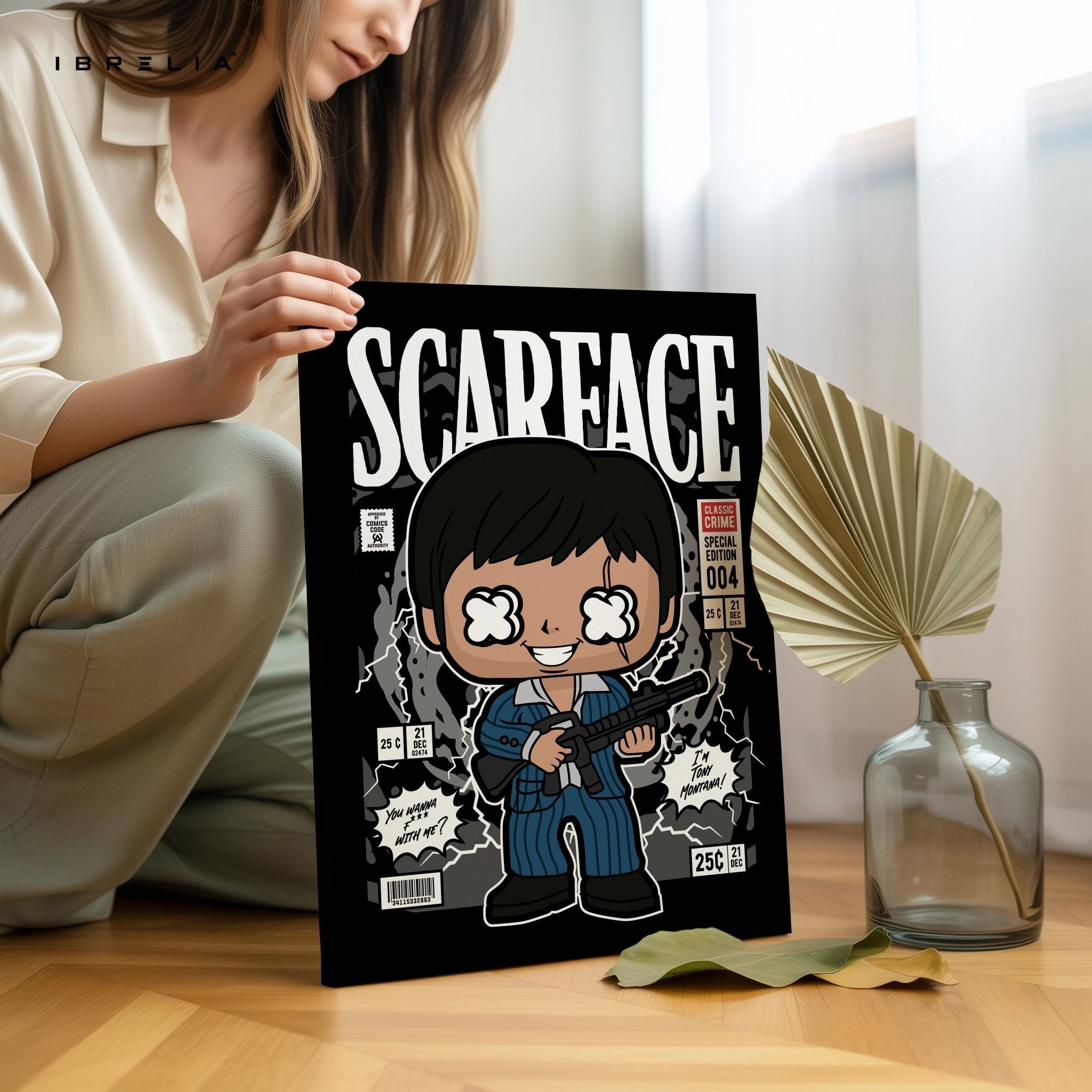 Scarface “Comic Pop Edition” 4K Wall Art in Pakistan | IBRELIA™ - IBRELIA