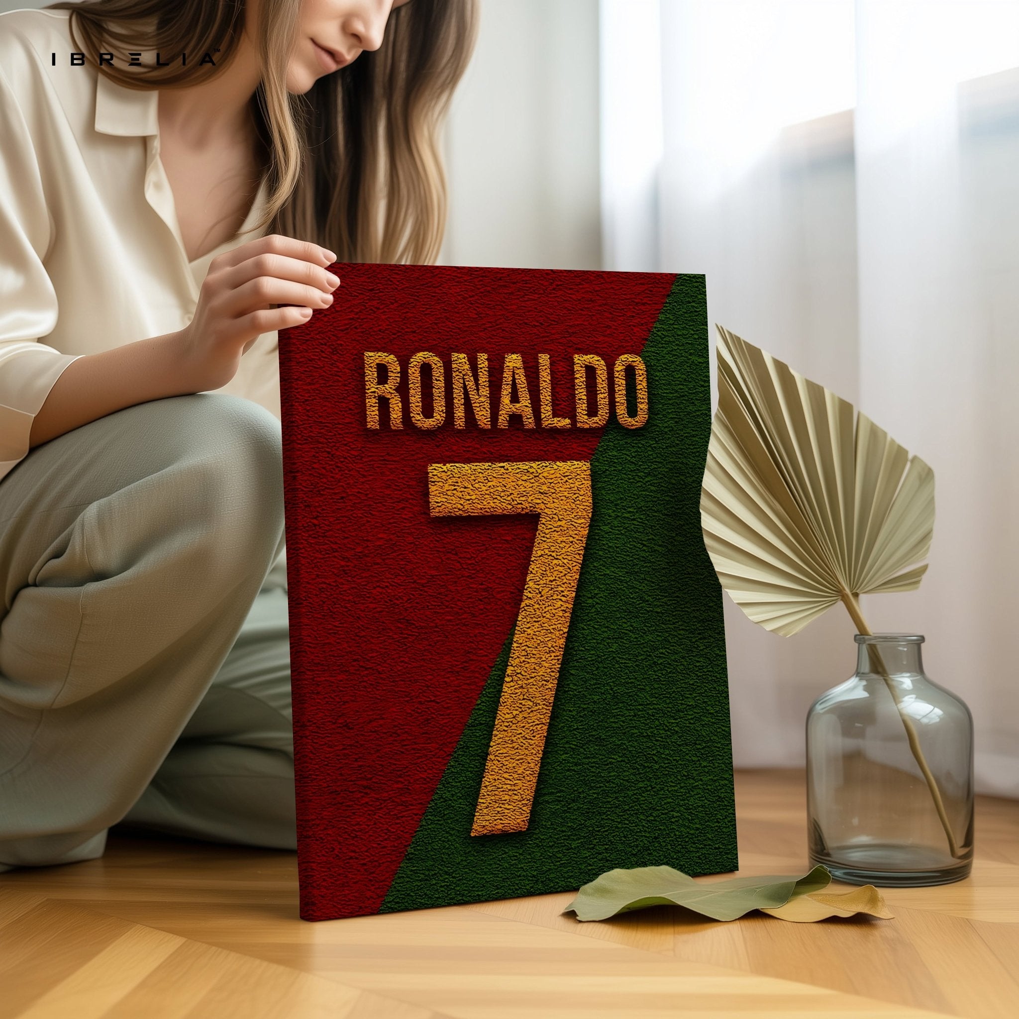 Cristiano Ronaldo No.7 Wall Art – Portugal Edition | IBRELIA™ - IBRELIA