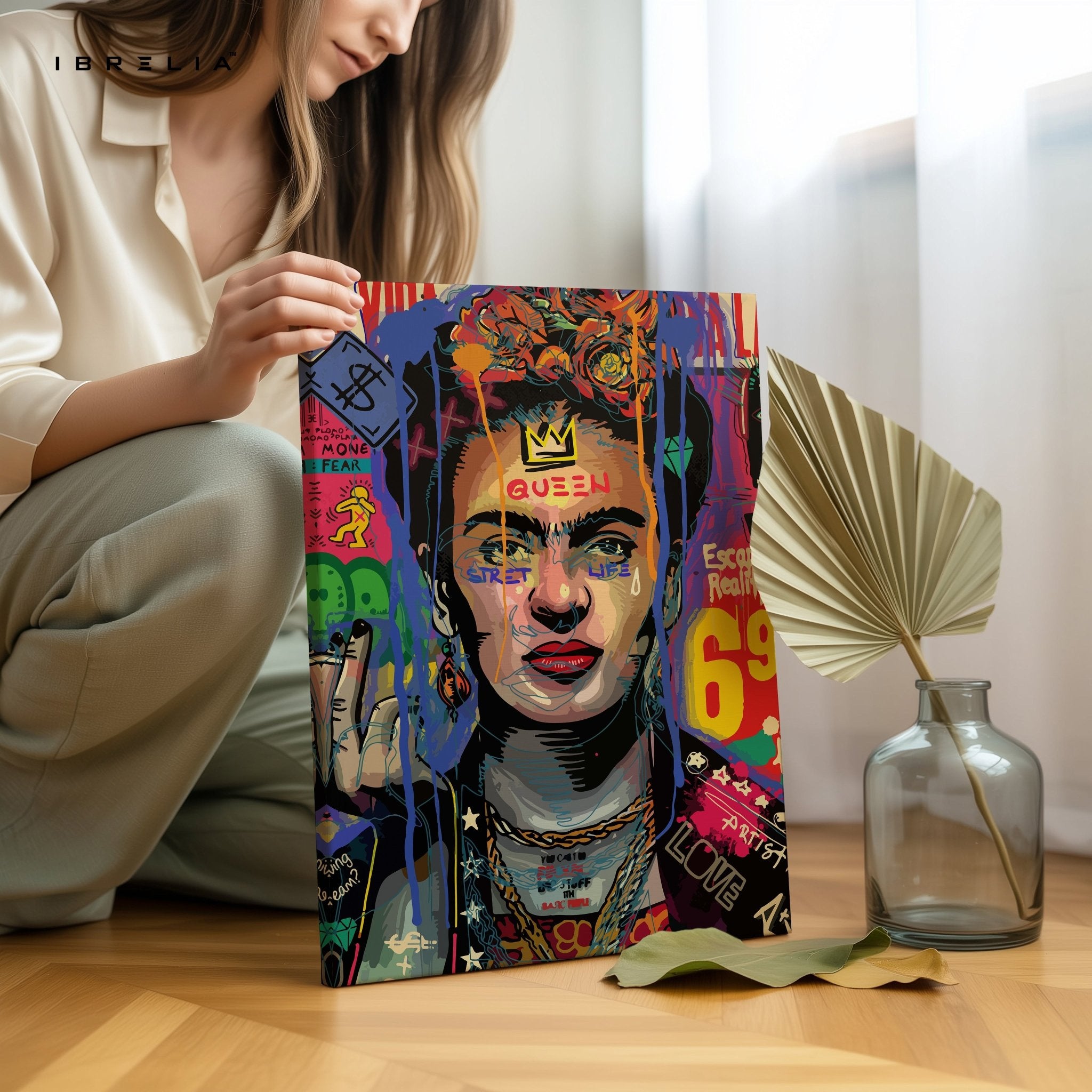 Frida Street Queen – 4K Ultra Wrap Frame Wall Art in Pakistan | IBRELIA™ - IBRELIA