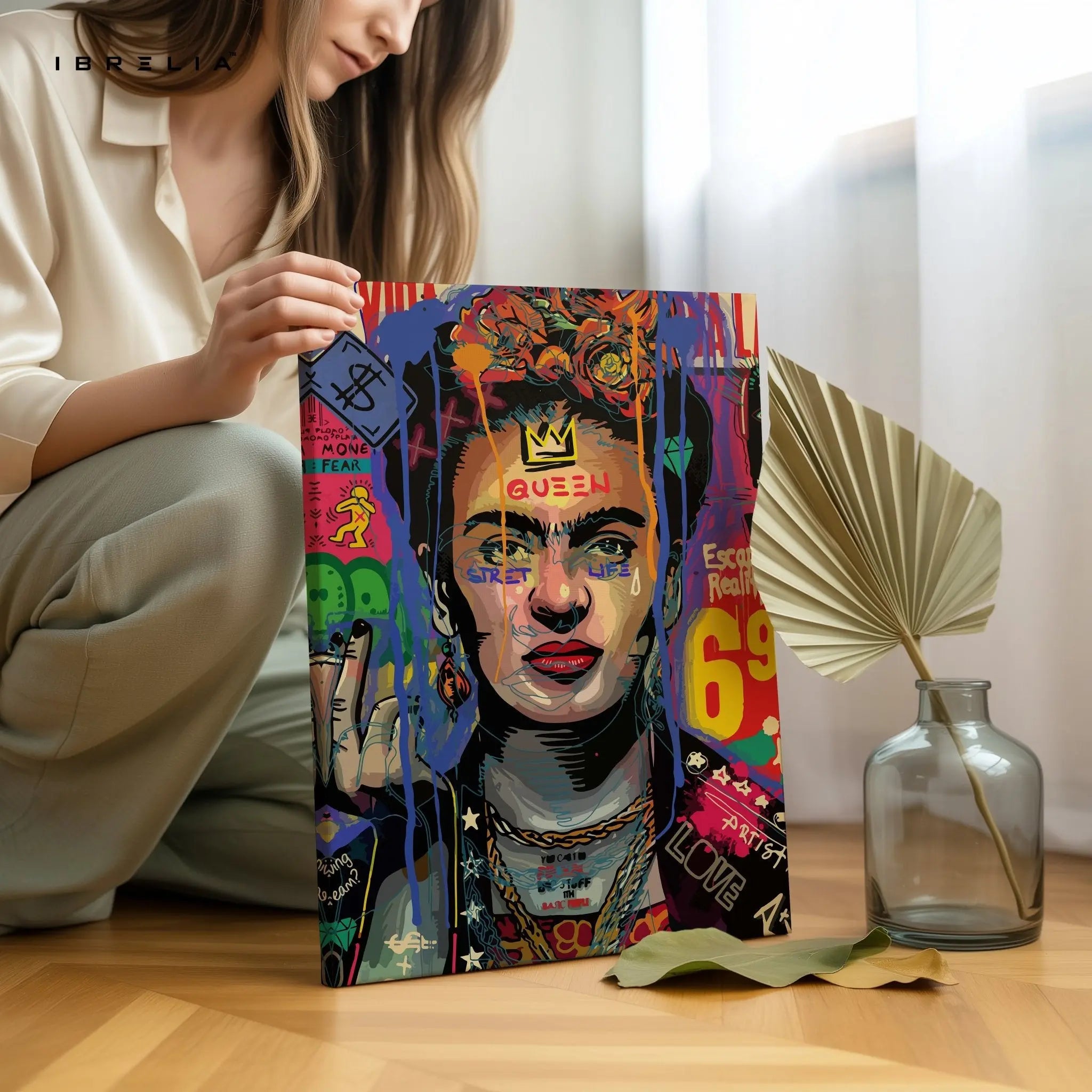 Frida Street Queen – 4K Ultra Wrap Frame Wall Art in Pakistan | IBRELIA™ - IBRELIA