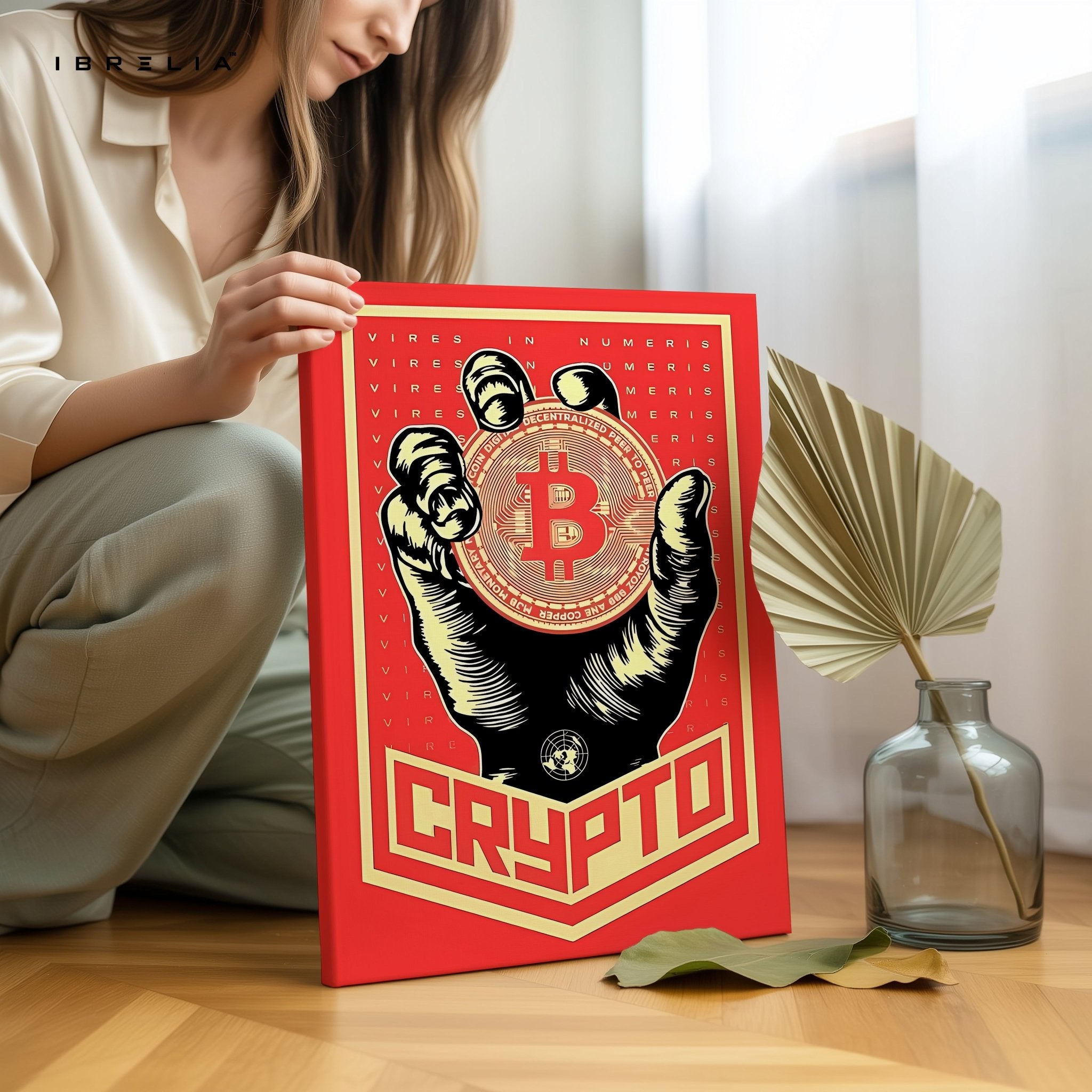 Crypto Bitcoin Wall Art – Power in Numbers Edition | IBRELIA™ - IBRELIA