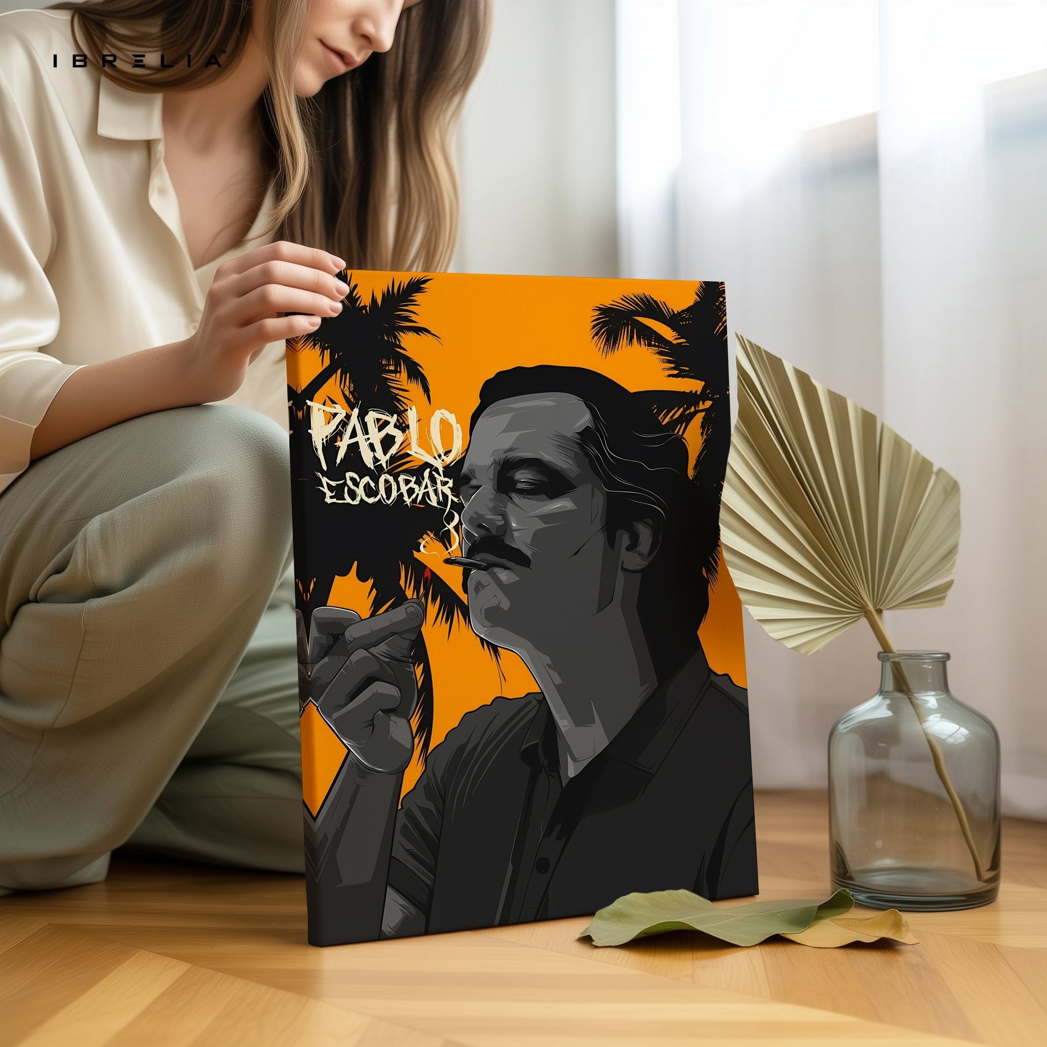 Pablo Escobar – Narcos - Inspired Wall Frame | 4K Ultra Wrap Frame Wall Art in Pakistan | IBRELIA™ - IBRELIA