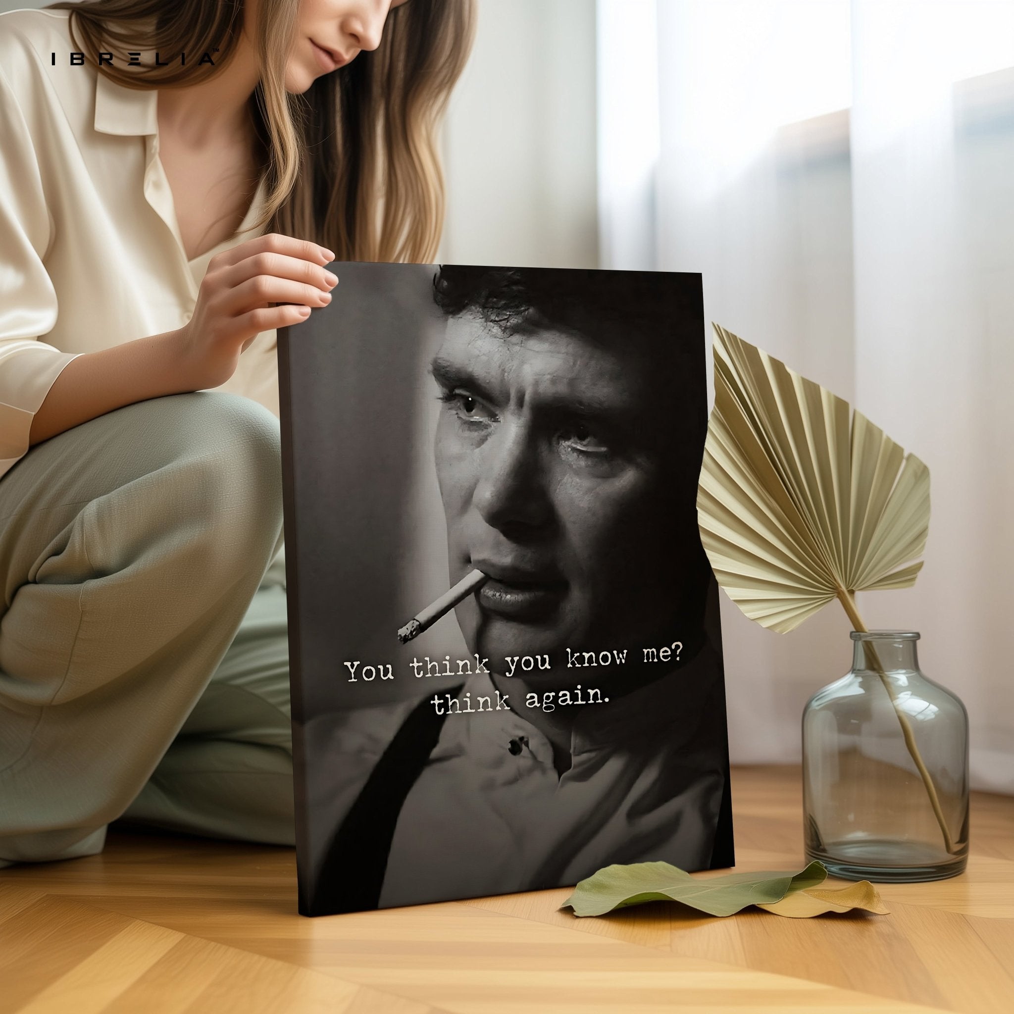 You Think You Know Me? Think Again – Cinematic Noir Wall Frame | 4K Ultra Wrap Frame Wall Art in Pakistan | IBRELIA™ - IBRELIA