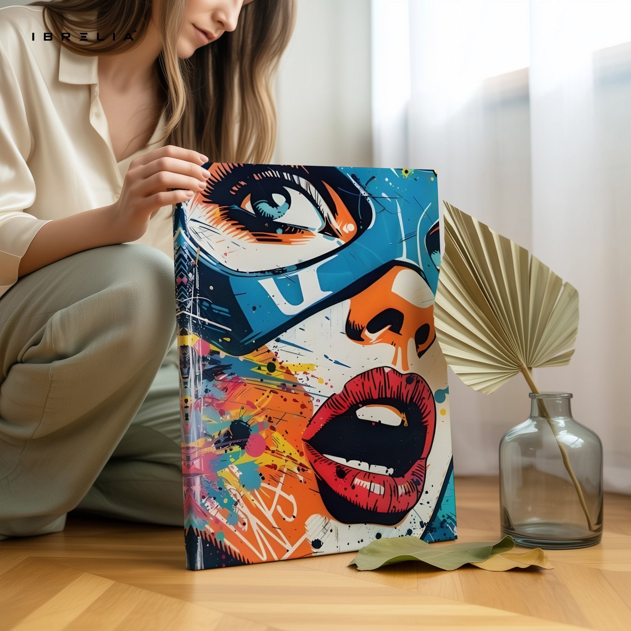 Captain America “Graffiti Pop” Wall Frame | 4K Ultra Wrap Frame Wall Art in Pakistan | IBRELIA™ - IBRELIA