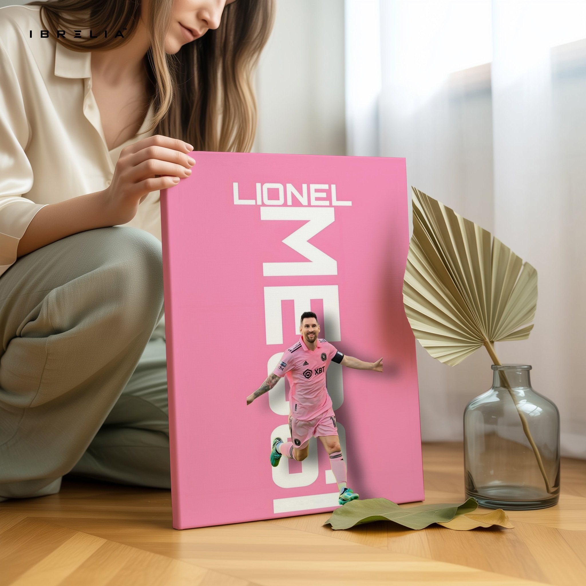 Lionel Messi Inter Miami Wall Frame | 4K Ultra Wrap Frame Wall Art in Pakistan | IBRELIA™ - IBRELIA