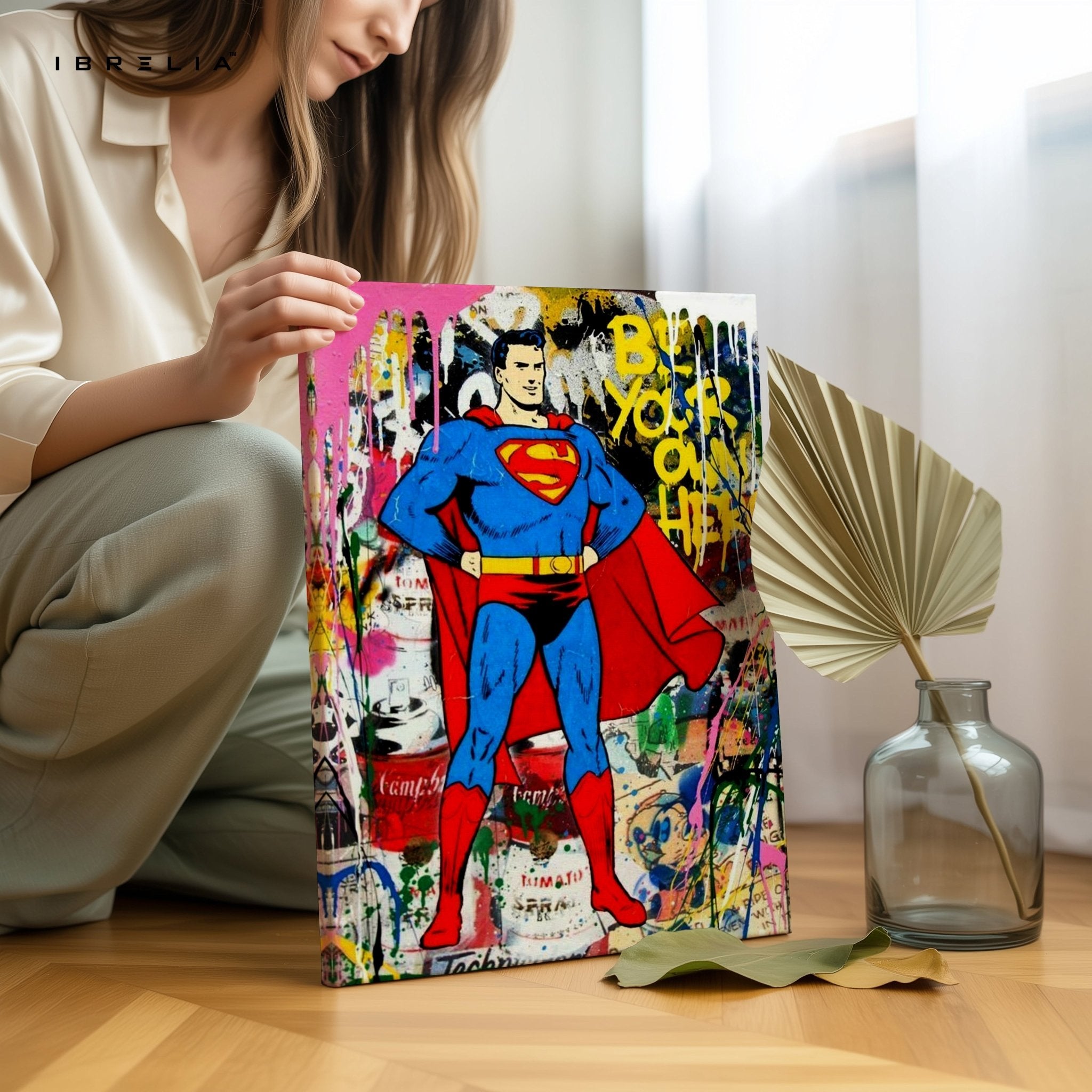 Superman “Be Your Own Hero” Wall Frame | 4K Ultra Wrap Frame Wall Art in Pakistan | IBRELIA™ - IBRELIA